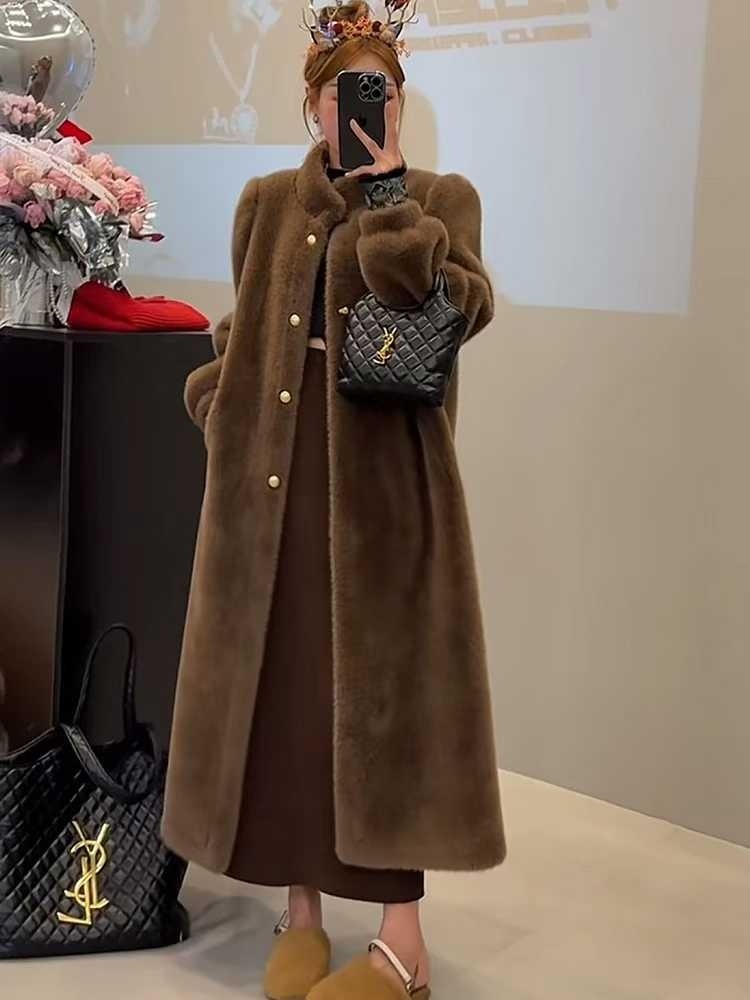 エコファーハイネックロングコート | 詳細画像4