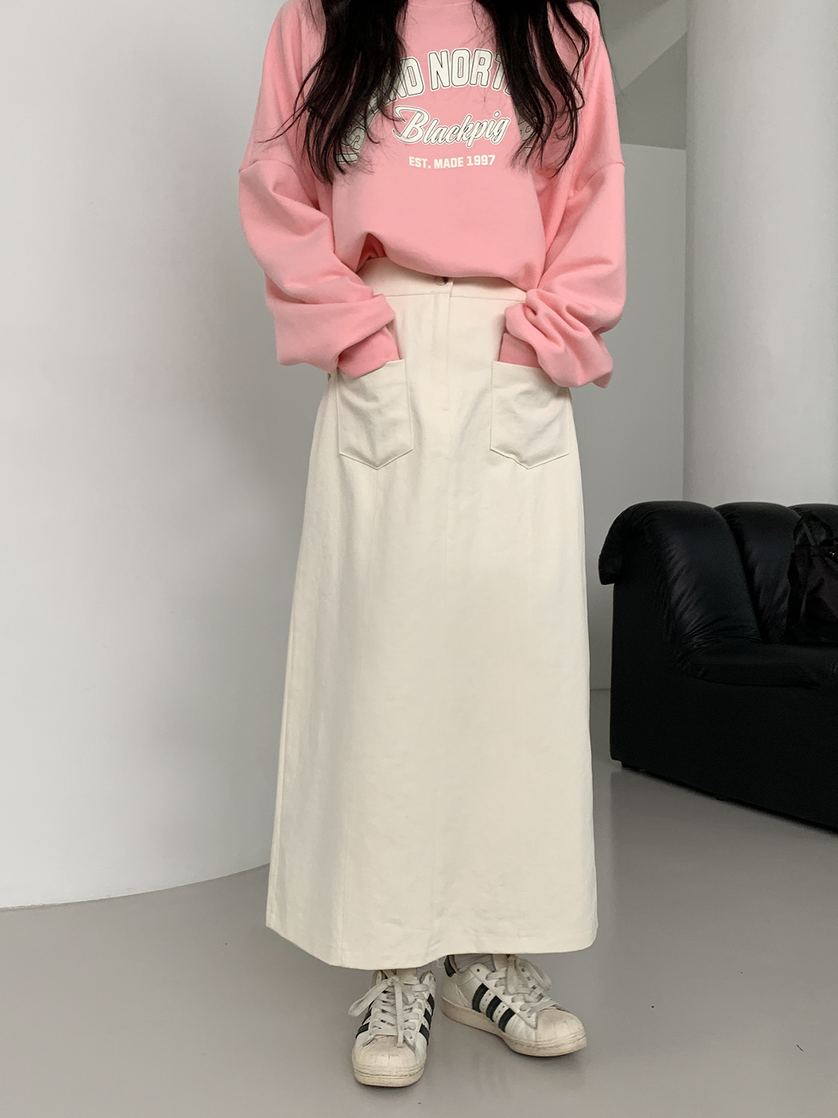 アウトポケットロングスカート | 詳細画像12