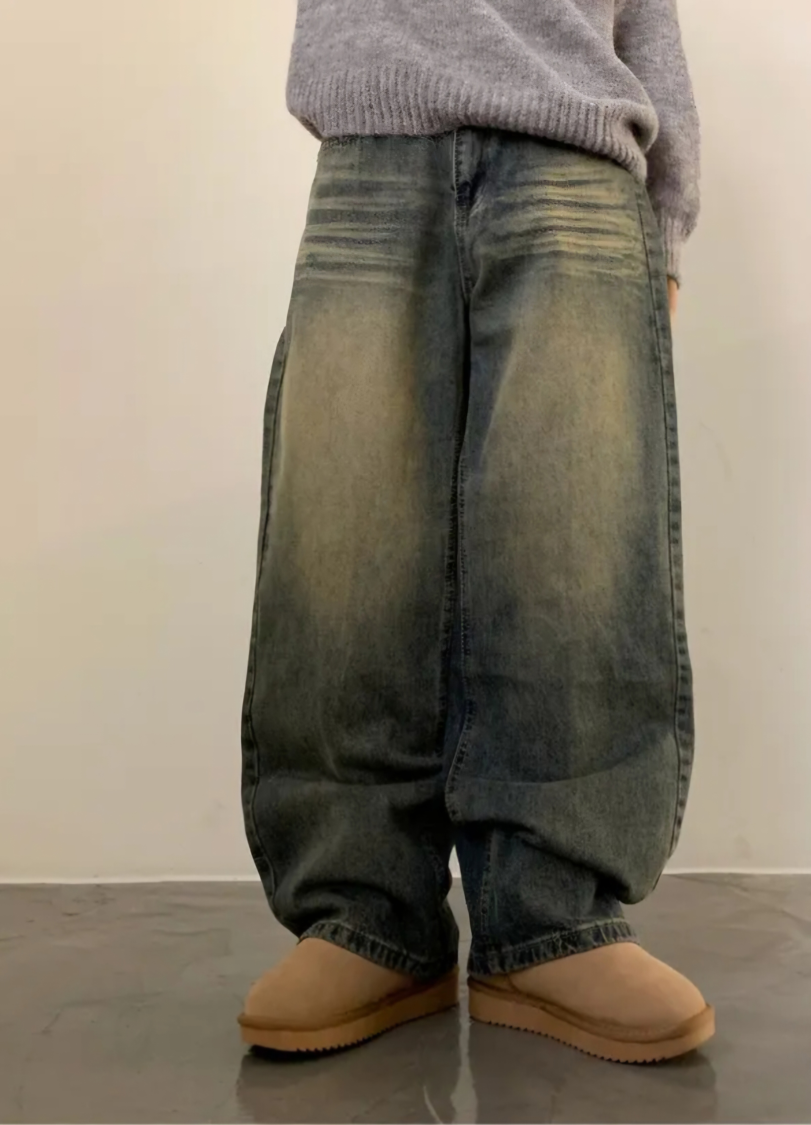 リンクルウォッシングワイドデニムパンツ | 詳細画像2