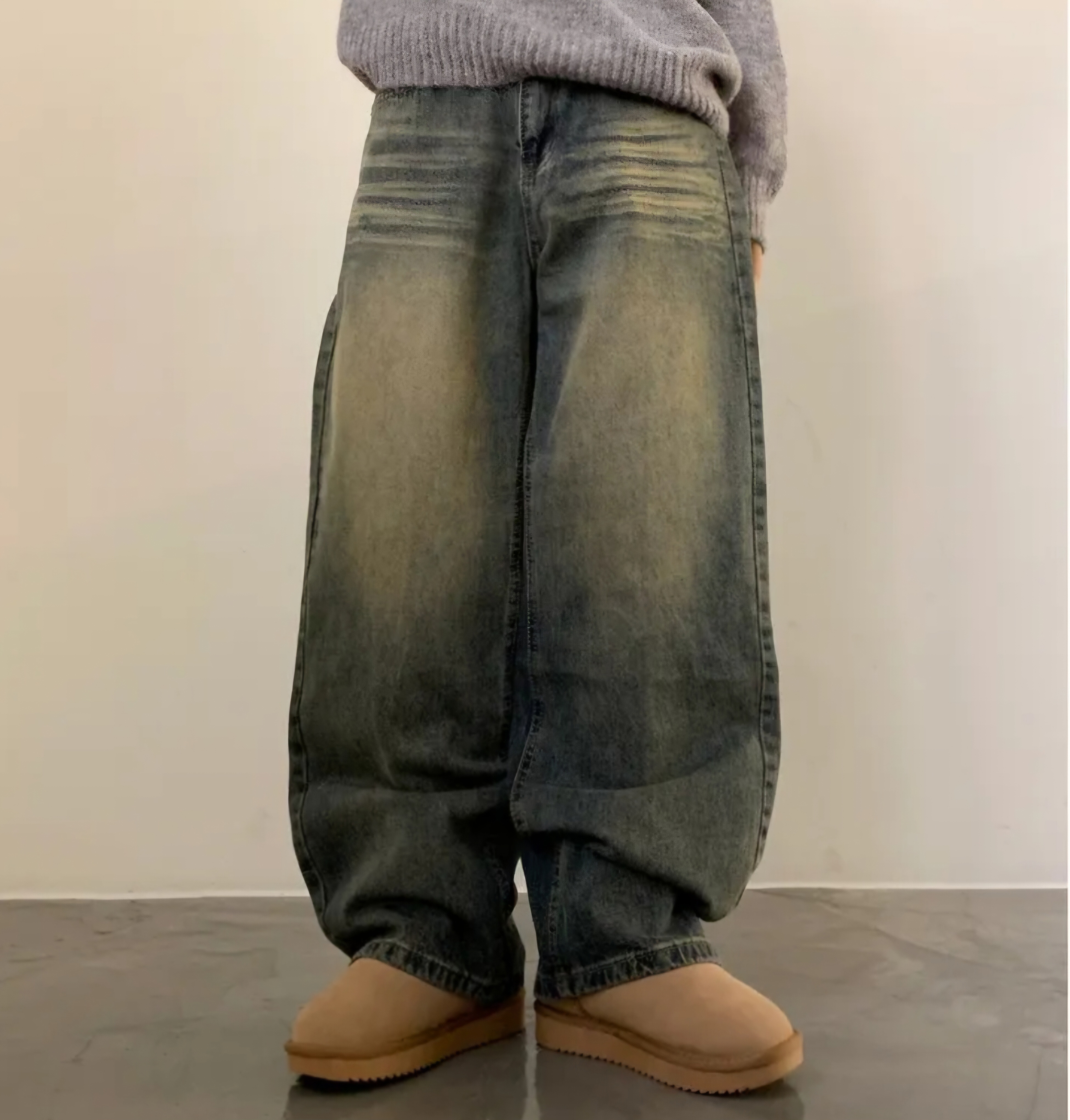 リンクルウォッシングワイドデニムパンツ | 詳細画像3