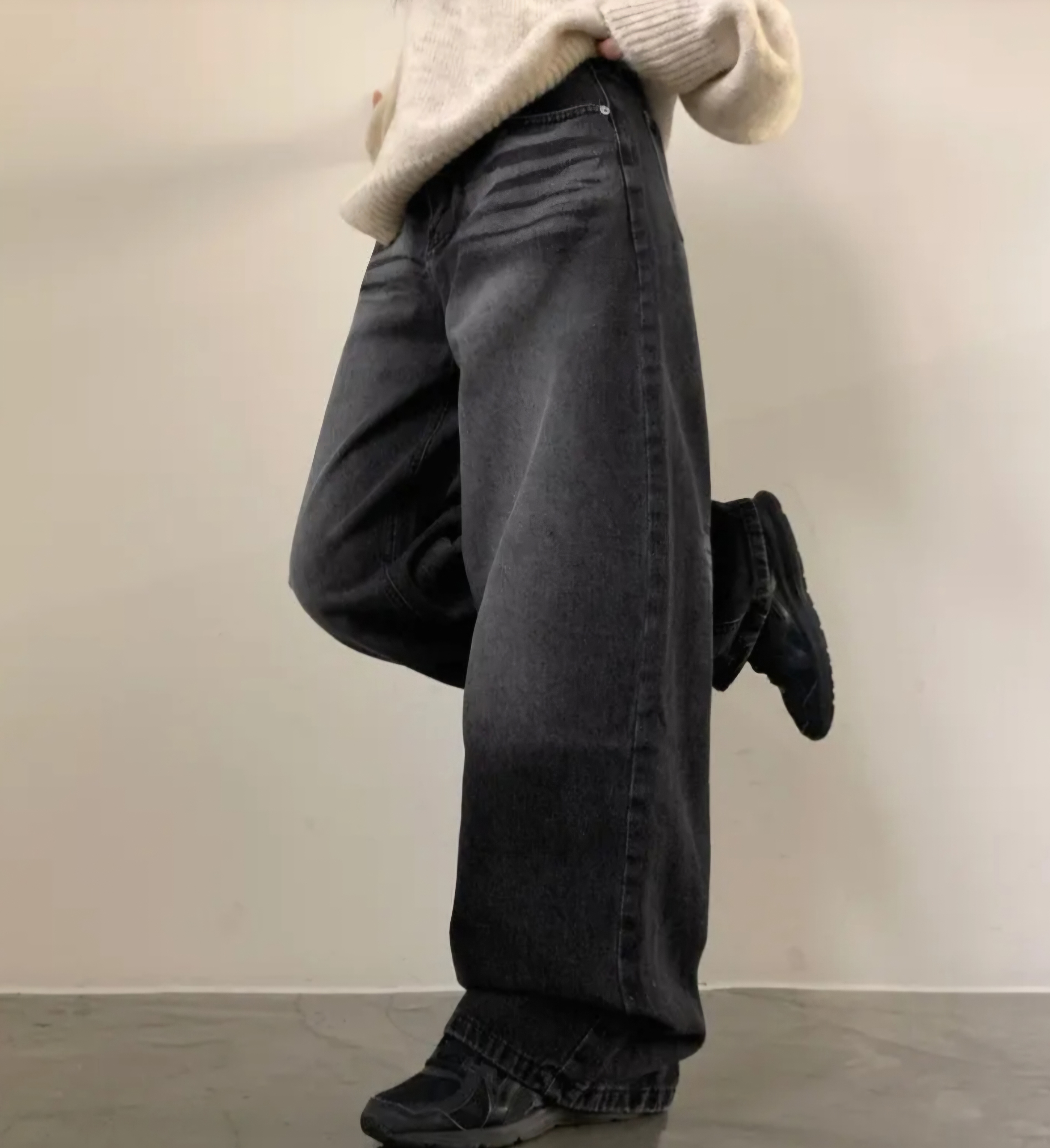 リンクルウォッシングワイドデニムパンツ | 詳細画像8