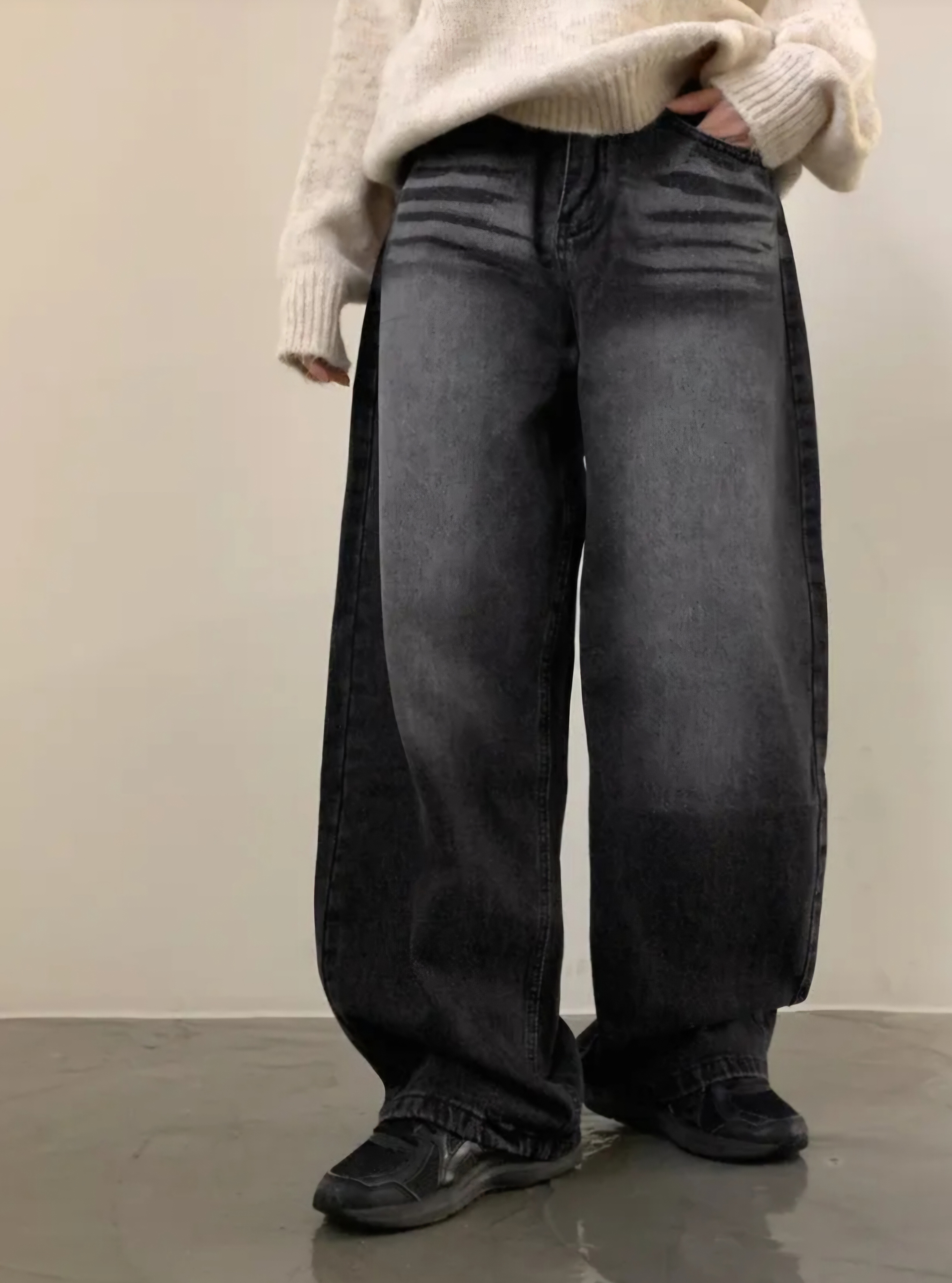 リンクルウォッシングワイドデニムパンツ | 詳細画像9