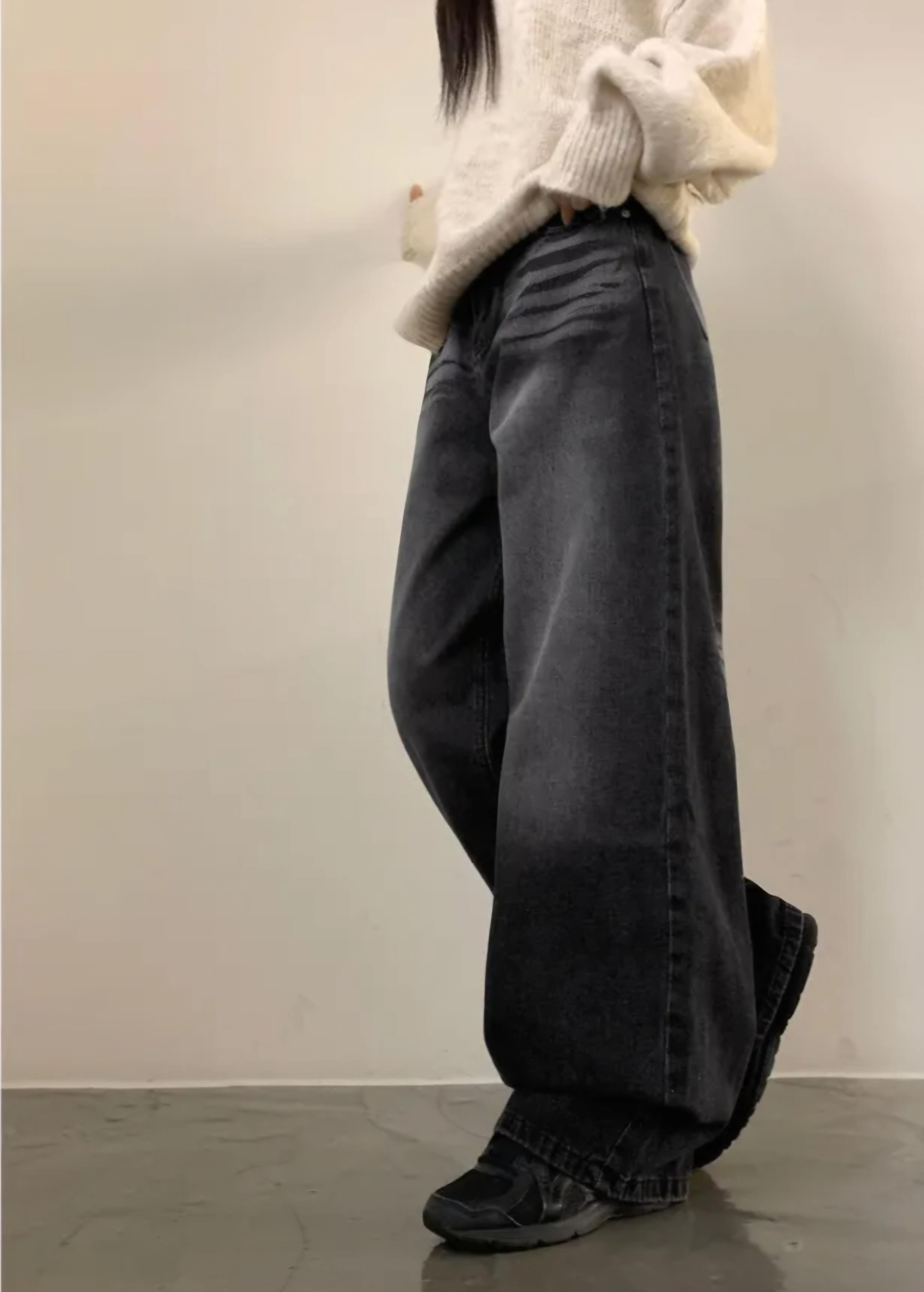 リンクルウォッシングワイドデニムパンツ | 詳細画像10