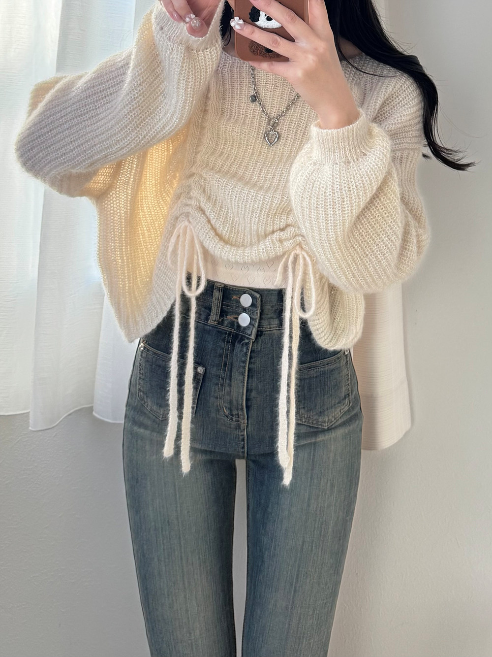 ツーボタンポケットフレアデニムパンツ | 詳細画像11