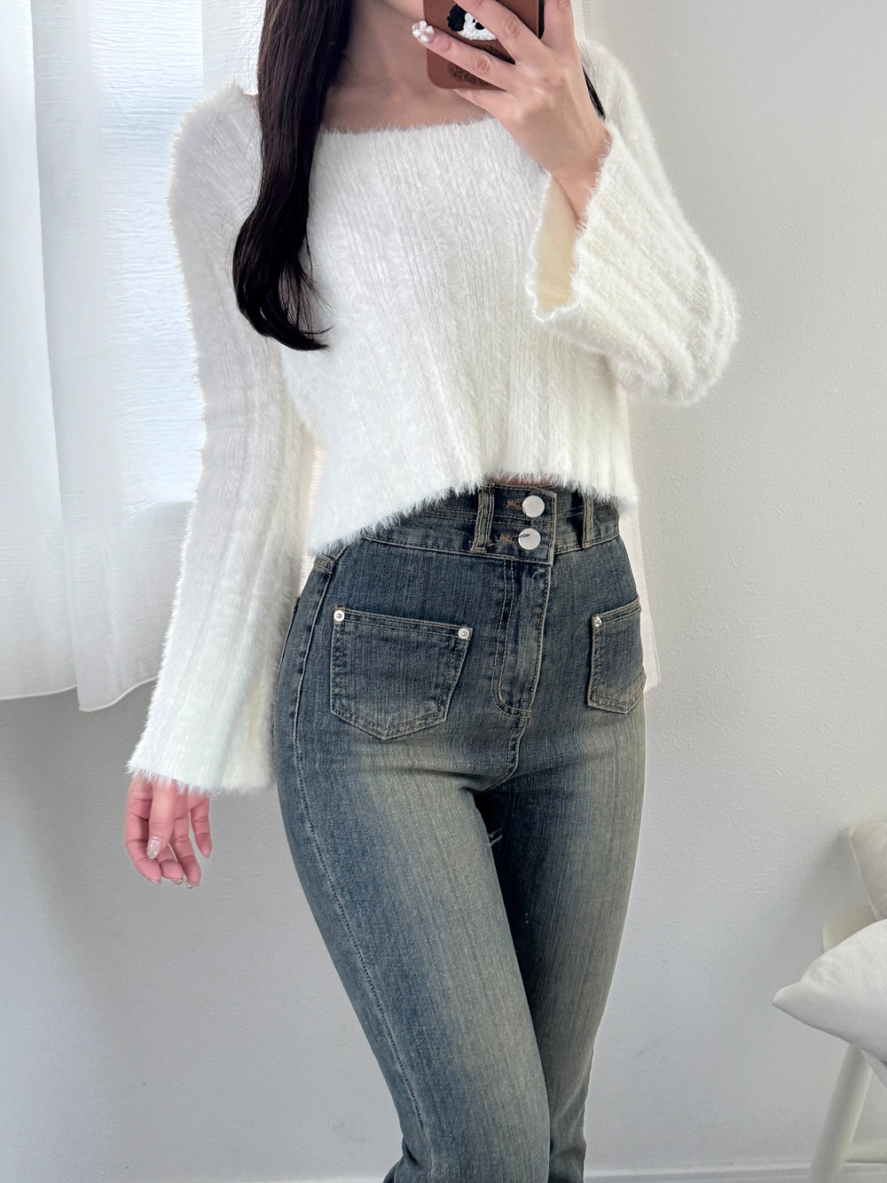 ツーボタンポケットフレアデニムパンツ | 詳細画像27