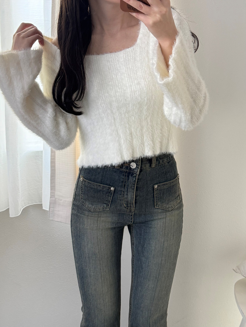 ツーボタンポケットフレアデニムパンツ | 詳細画像28