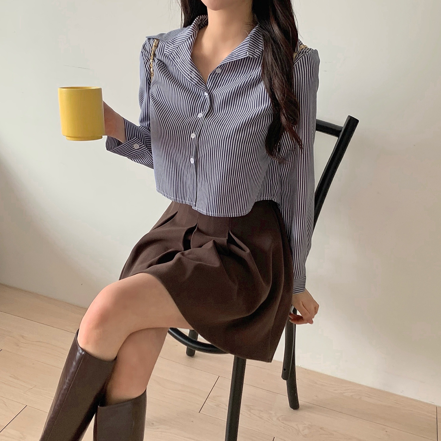 ラインクロップドストライプシャツ | 詳細画像10