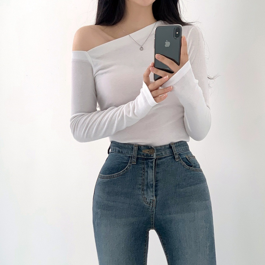 ワンショルダースリムTシャツ | 詳細画像7