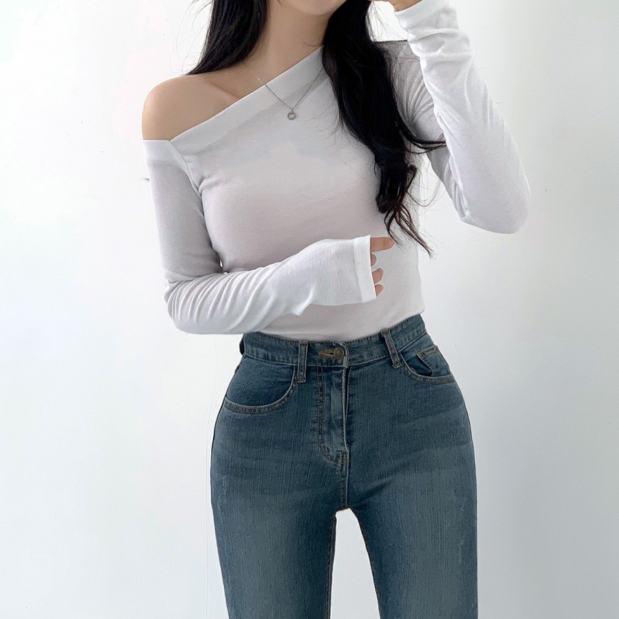 ワンショルダースリムTシャツ | 詳細画像8