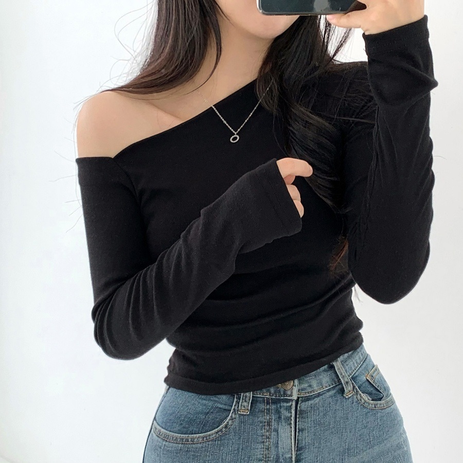 ワンショルダースリムTシャツ | 詳細画像11