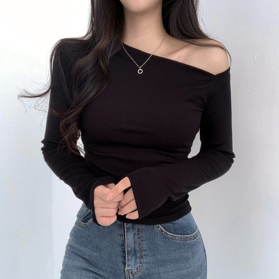 ワンショルダースリムTシャツ | 詳細画像17