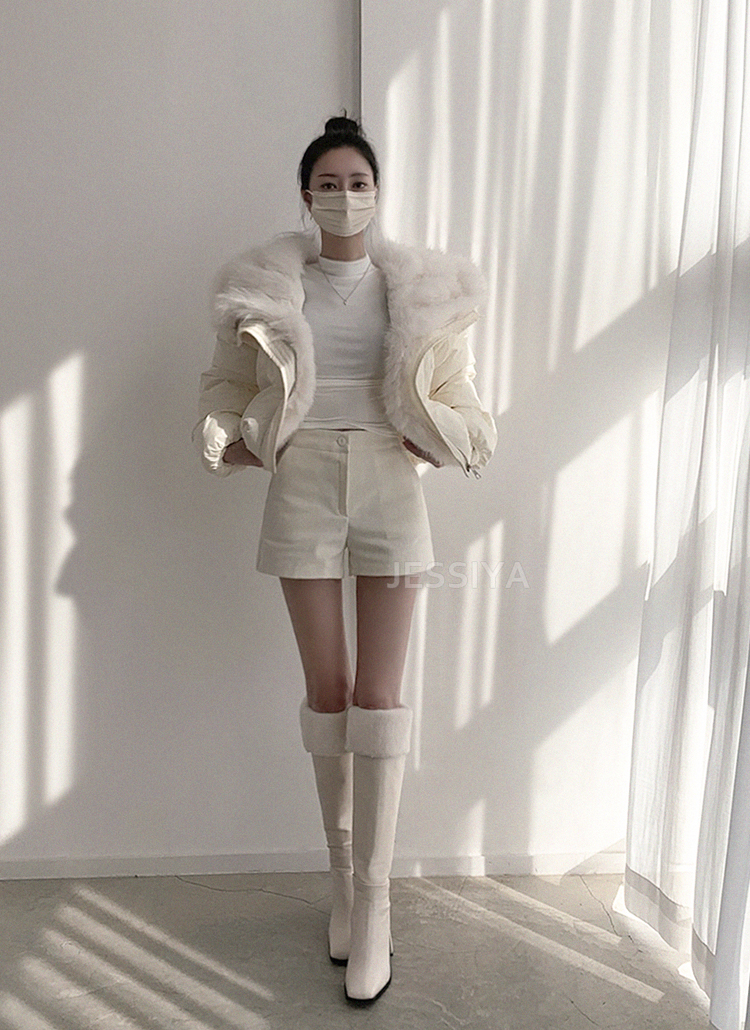 エコファーフードダウンジャンパー | レディースファッション通販 - DHOLIC