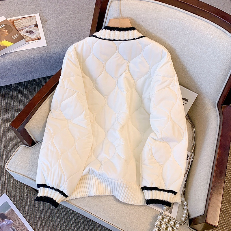 キルティング配色Vネックケーブルカーディガン | 詳細画像17