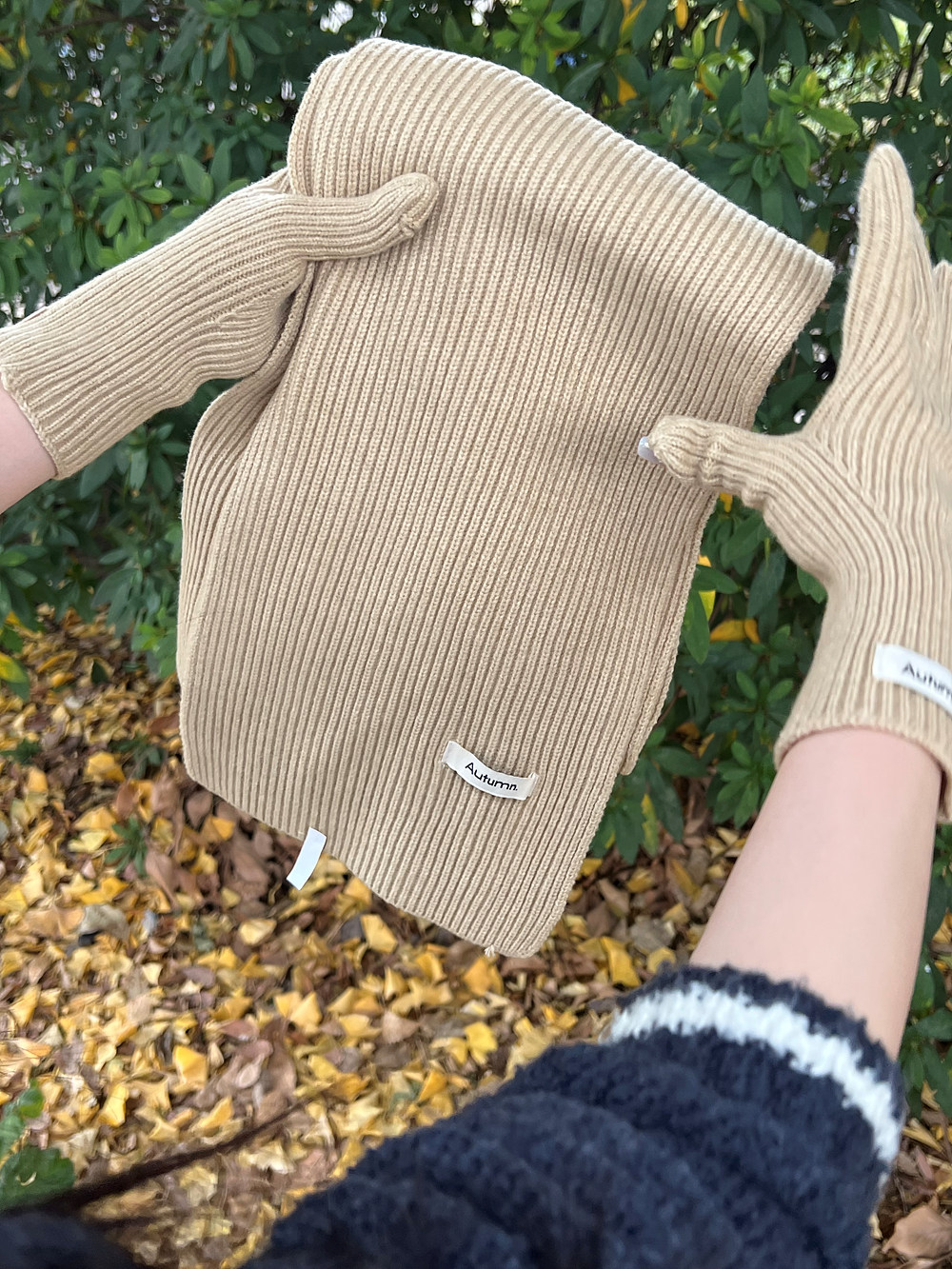 *スマホ対応*手袋&ニット帽&マフラー3SET | 詳細画像12