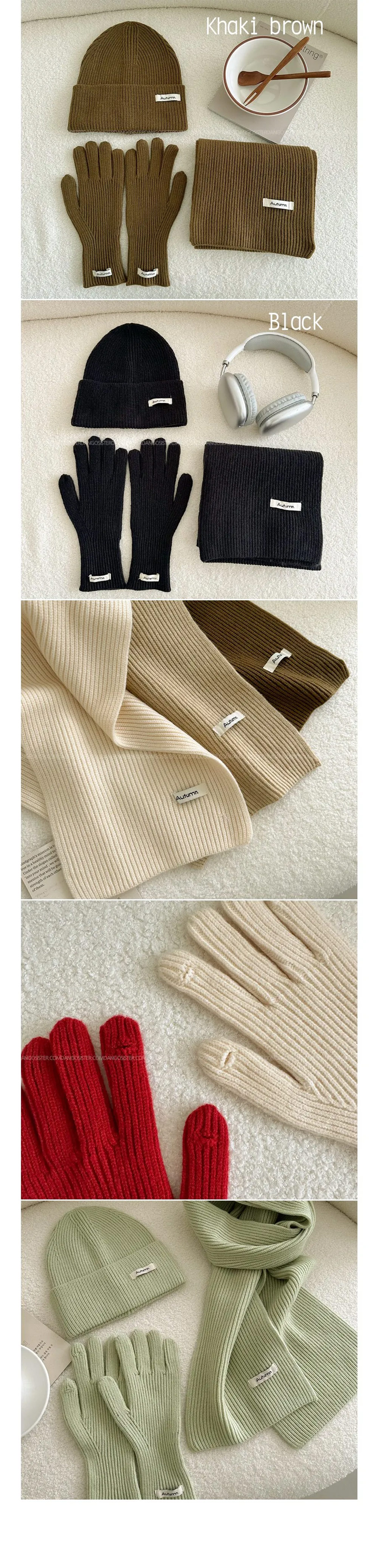 *スマホ対応*手袋&ニット帽&マフラー3SET | 詳細画像14