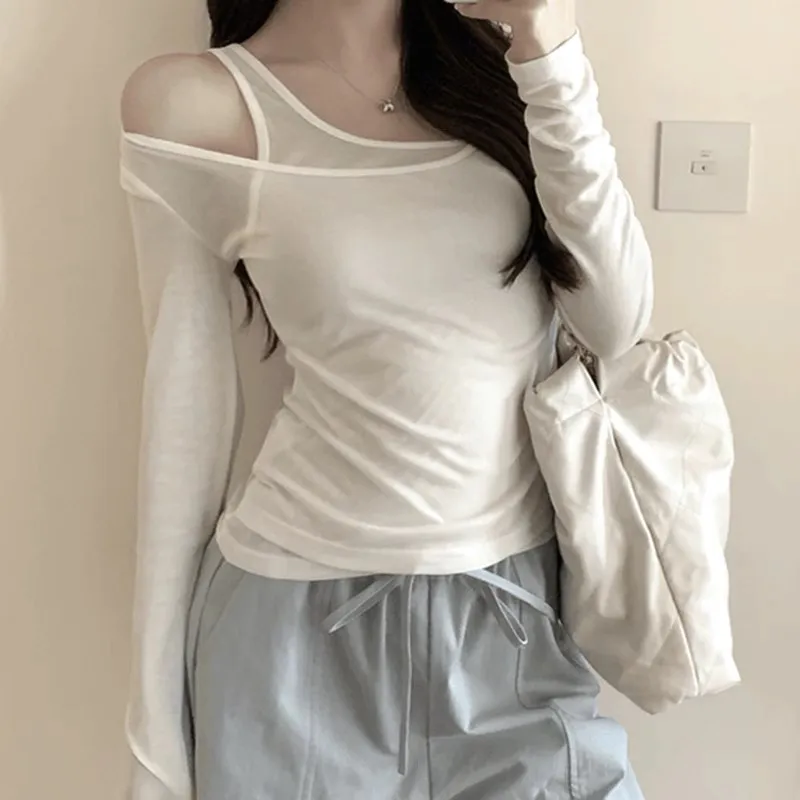 2WAYホルターネックレイヤード風Tシャツ | 詳細画像1