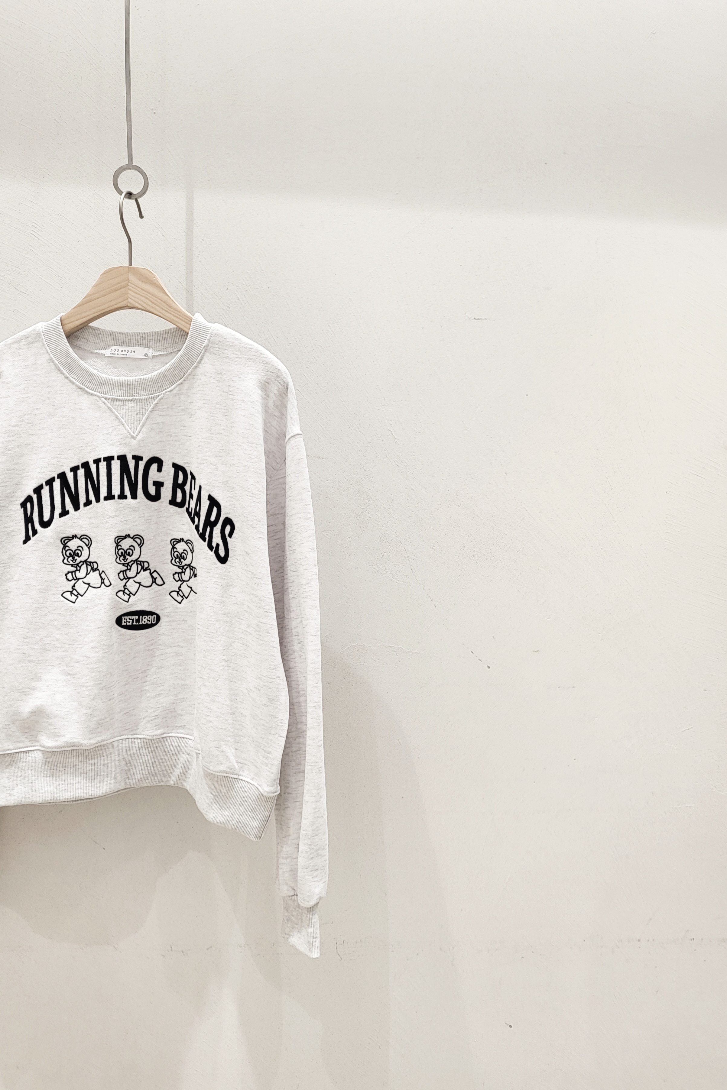 ランニングスリーベア刺繍スウェット | 詳細画像6