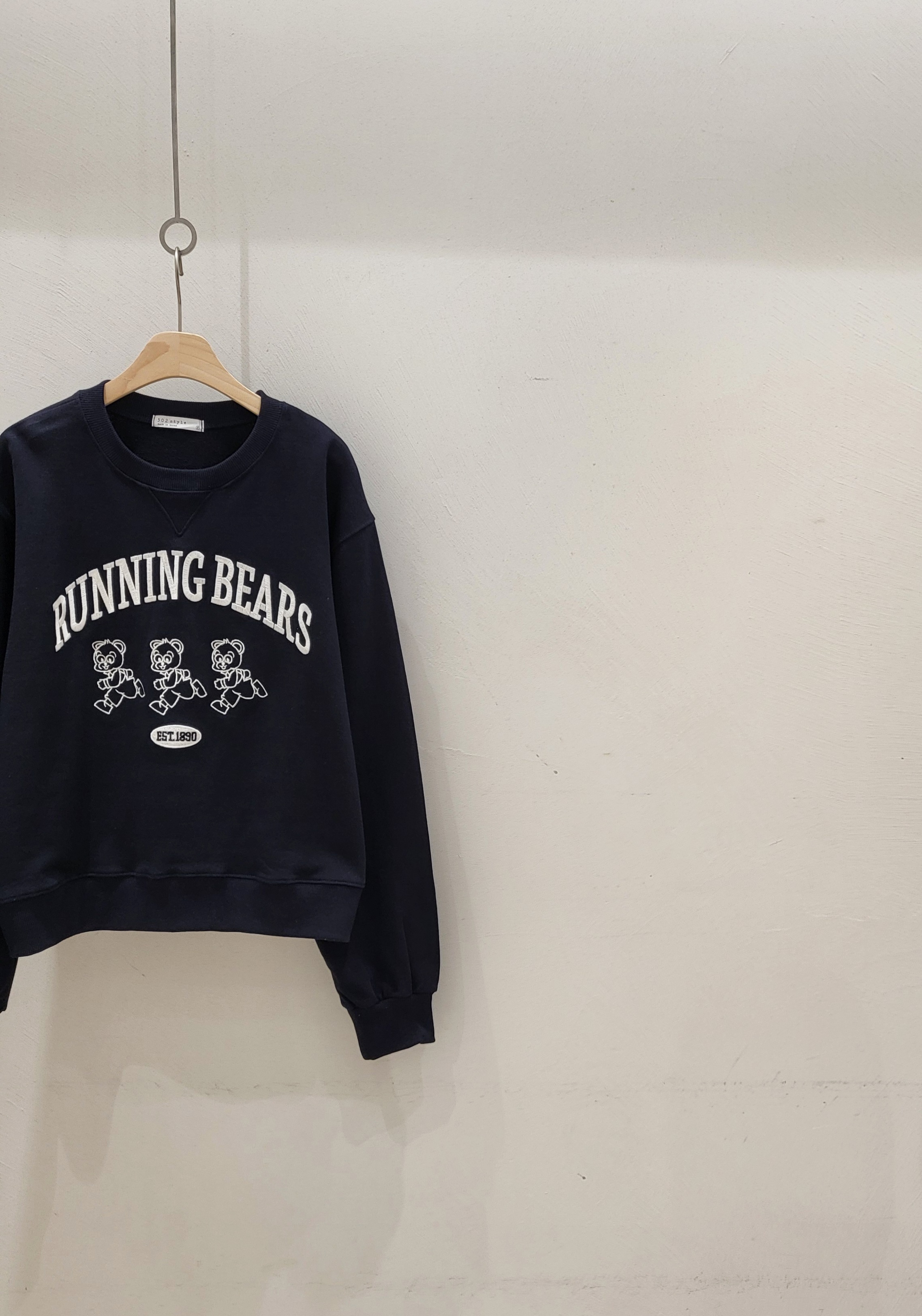 ランニングスリーベア刺繍スウェット | 詳細画像8