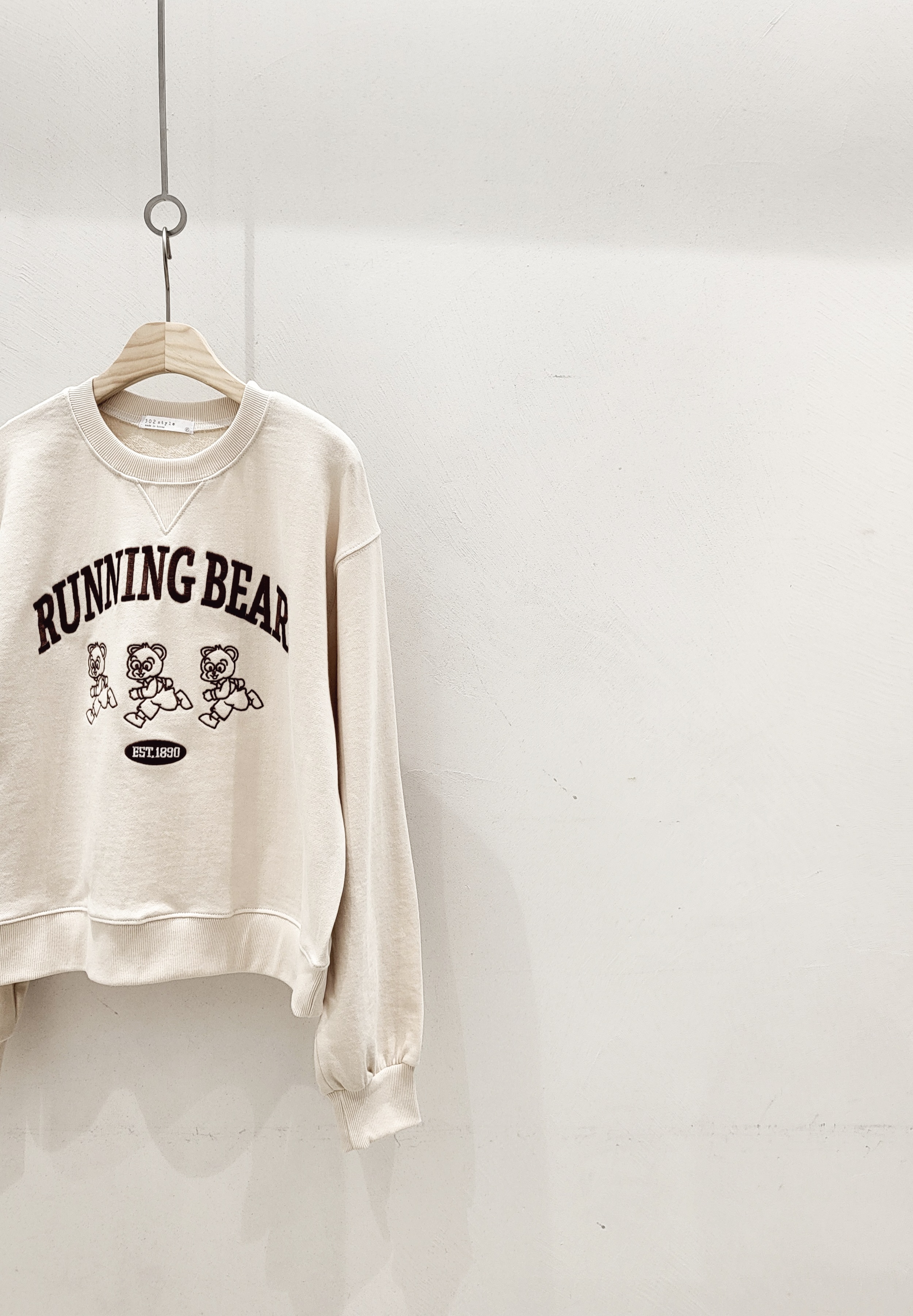 ランニングスリーベア刺繍スウェット | 詳細画像14