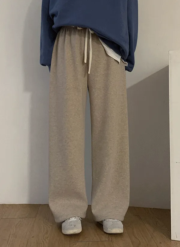 裏起毛ソフトドロストワイドパンツ | crushj | 詳細画像1