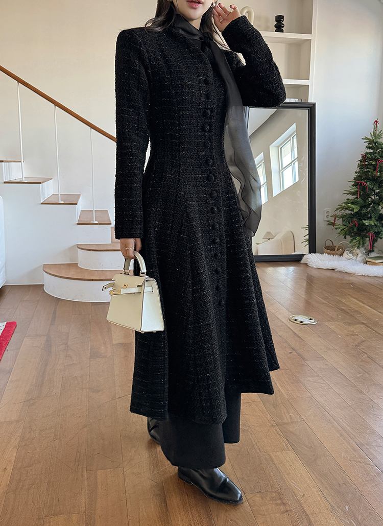 バーバリーブルーレーベル くるみボタン ボア付 ニット コート 切り替 ホワイト バーバリーブルーレーベル くるみボタン ボア付 ニット コート