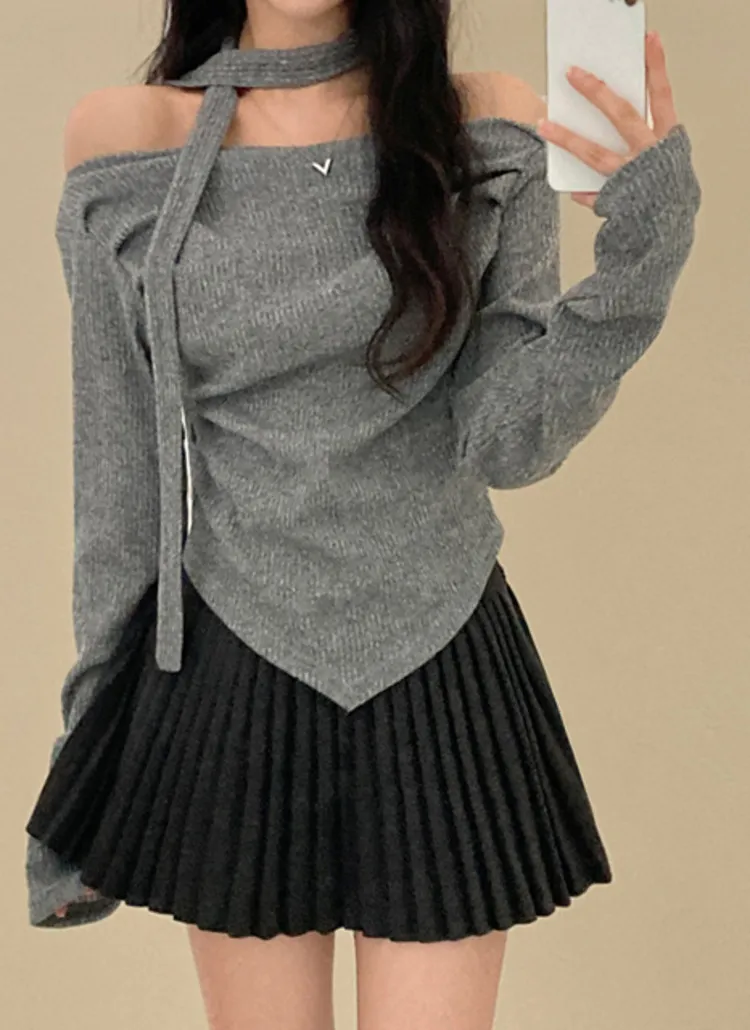ストラップ付アンバランスオフショルTシャツ | creamsugar | 詳細画像2