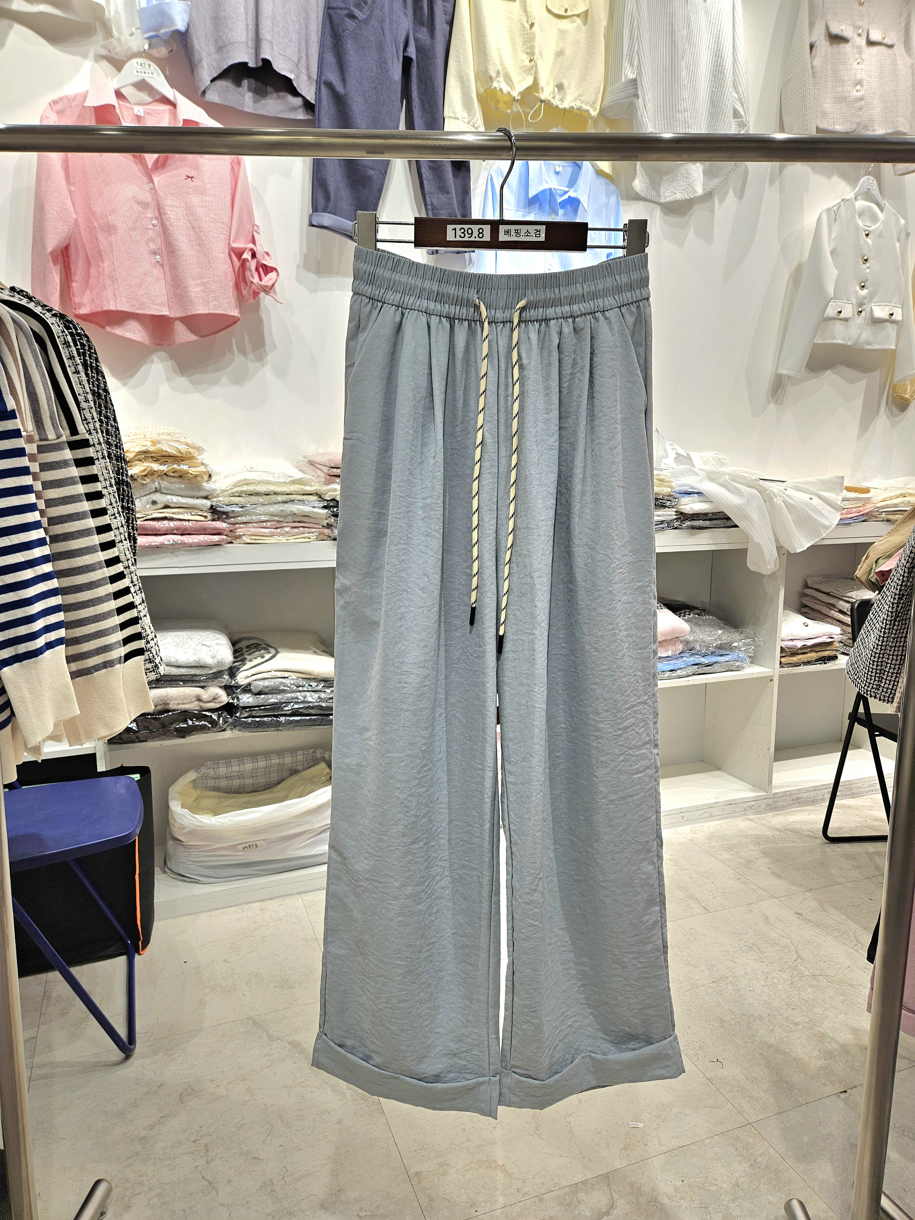 パターンドロストロールアップワイドパンツ | 詳細画像6