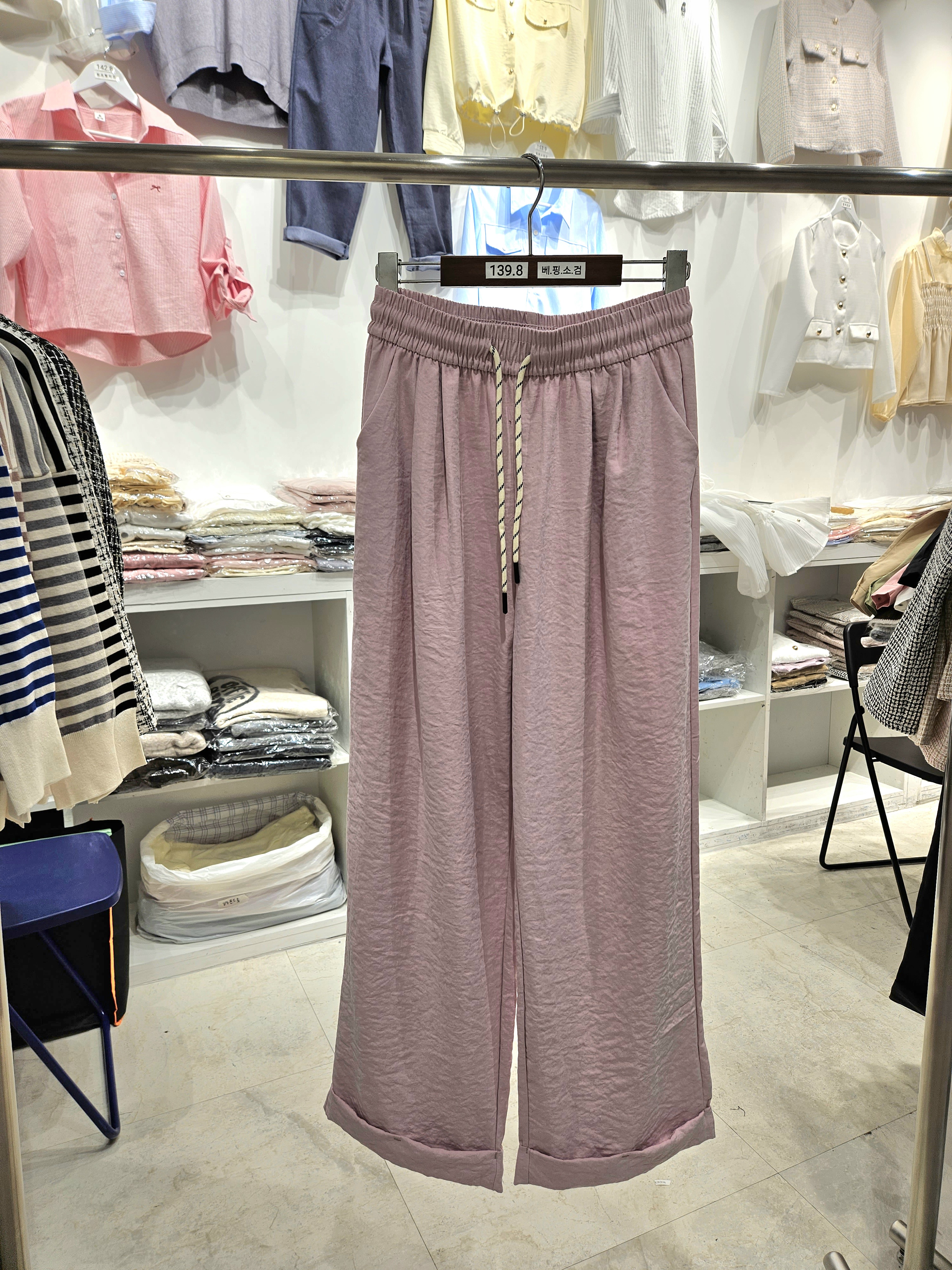 パターンドロストロールアップワイドパンツ | 詳細画像9