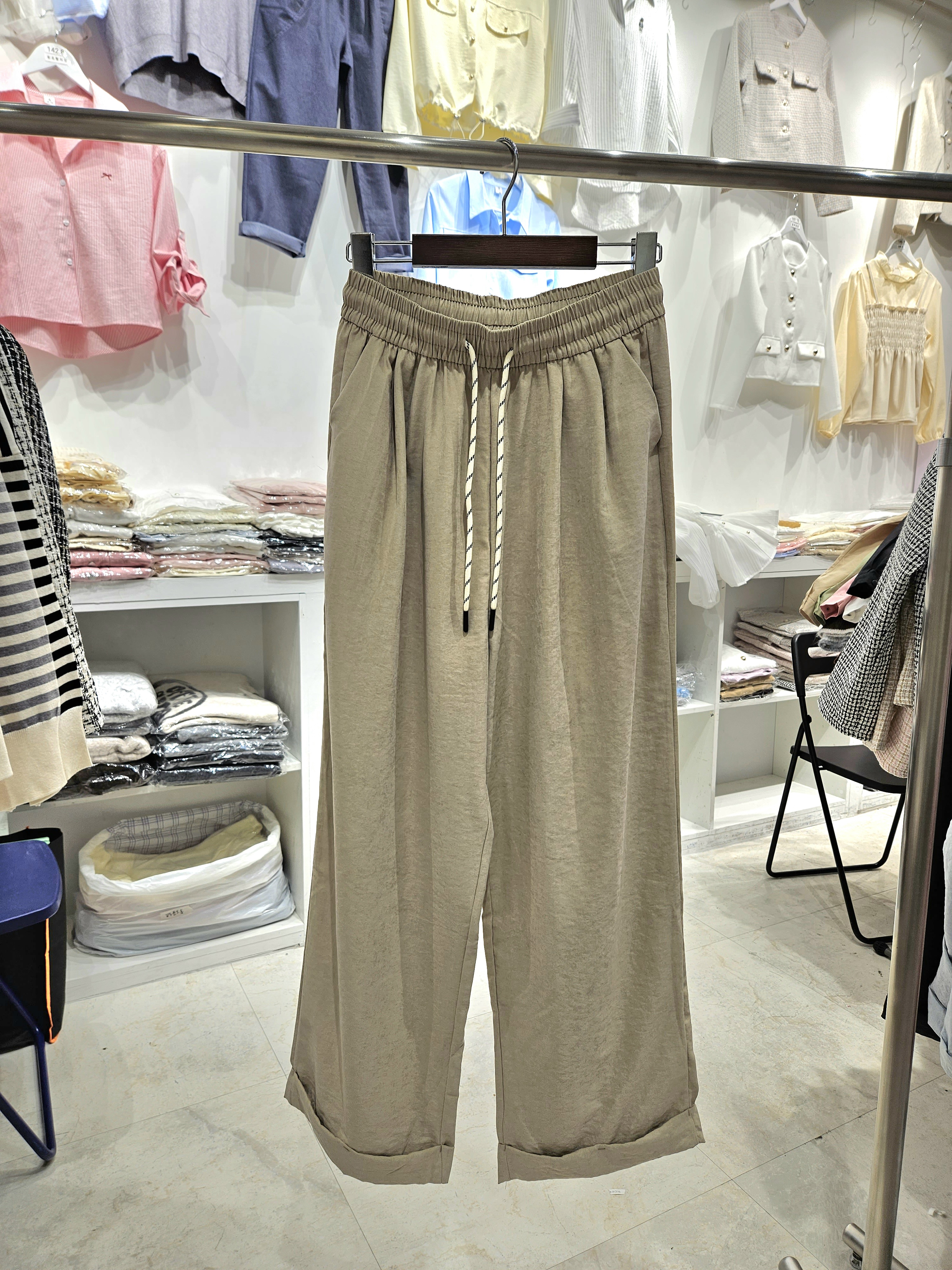 パターンドロストロールアップワイドパンツ | 詳細画像12