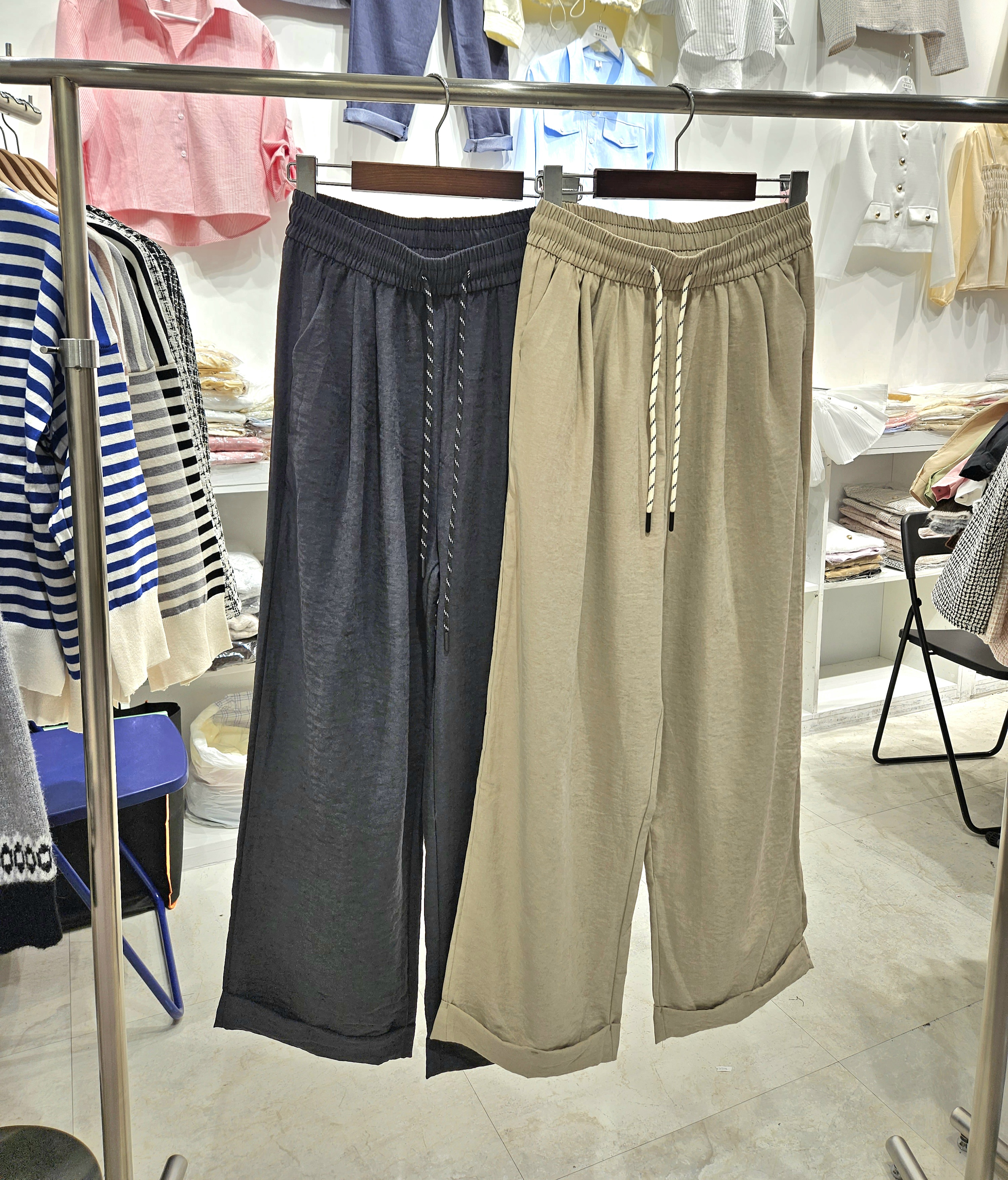 パターンドロストロールアップワイドパンツ | 詳細画像11