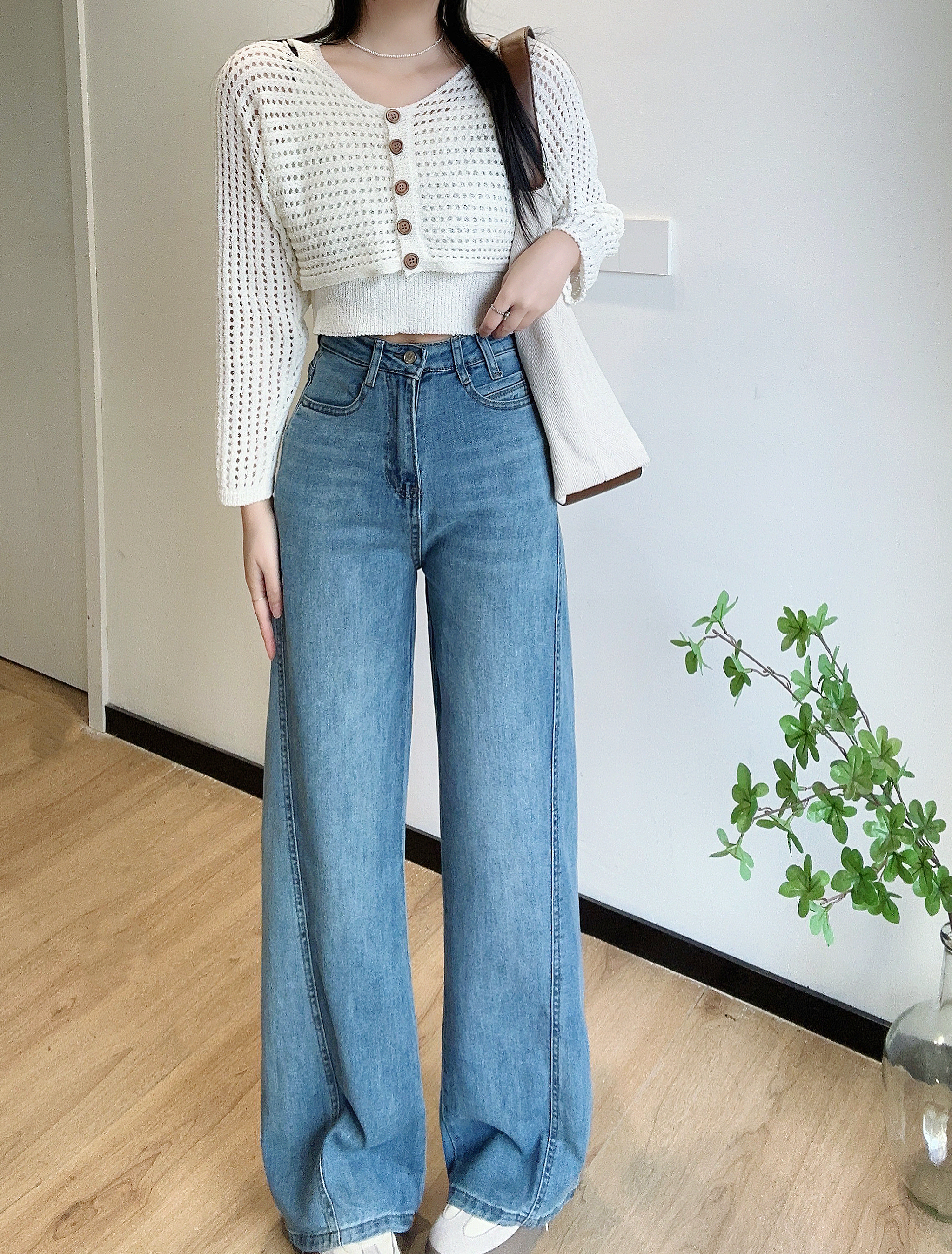 サイドステッチワイドデニムパンツ | 詳細画像8