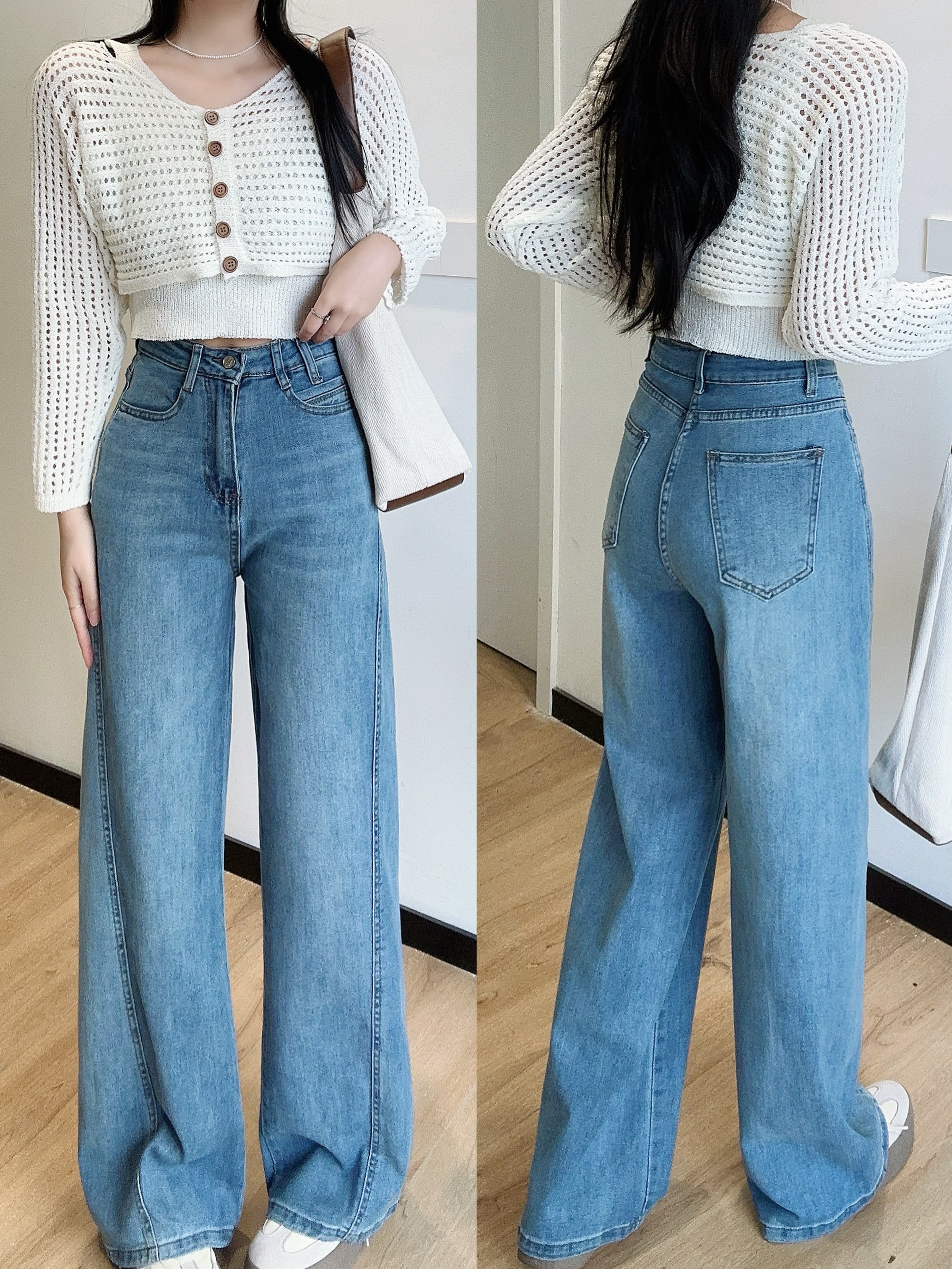 サイドステッチワイドデニムパンツ | 詳細画像9