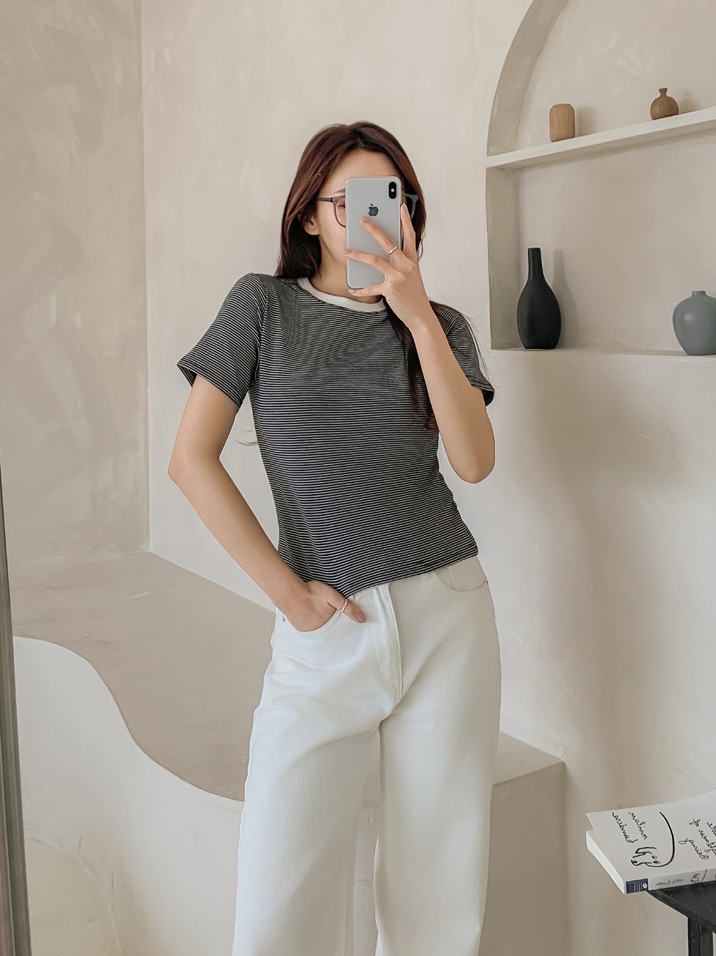 配色ボーダー半袖Tシャツ | 詳細画像13