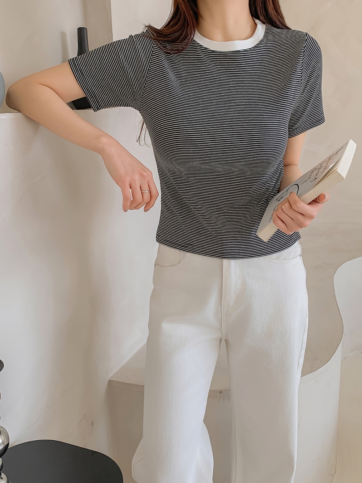 配色ボーダー半袖Tシャツ | 詳細画像19