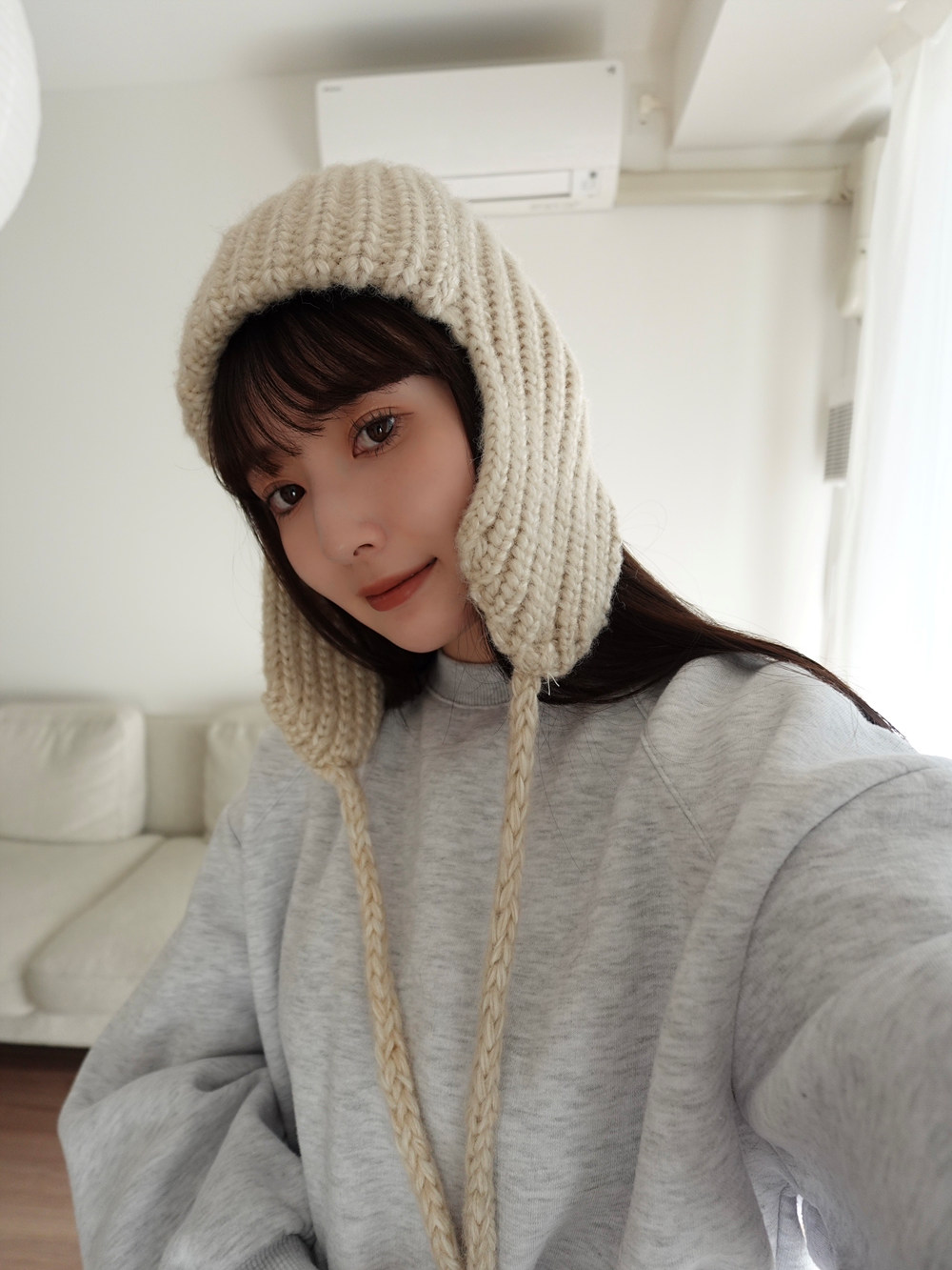 ウール混フライトニット帽 | 詳細画像3