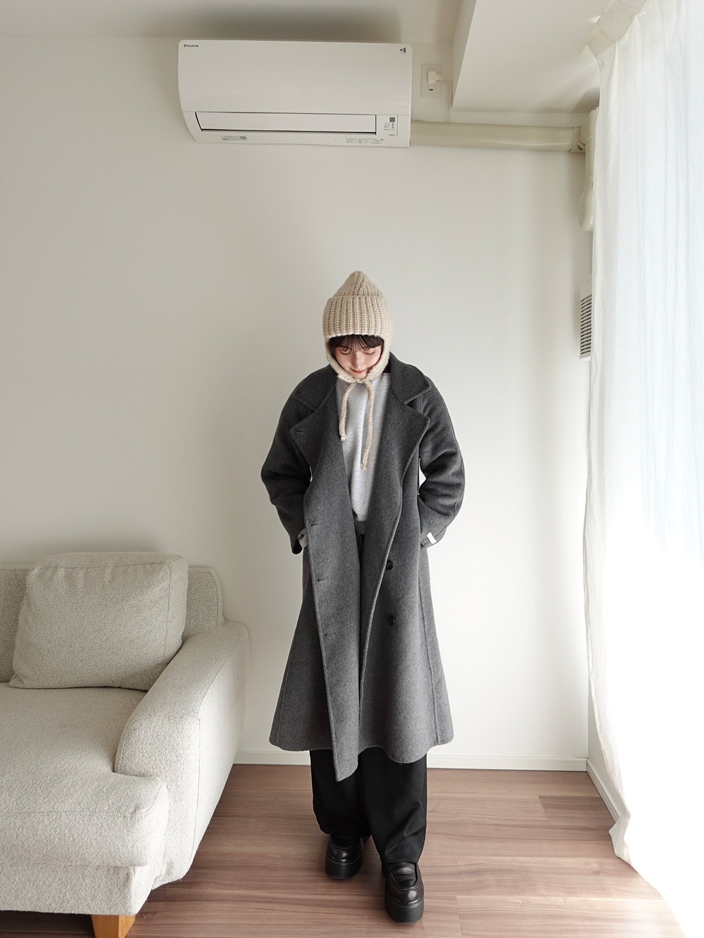 ウール混フライトニット帽 | 詳細画像8