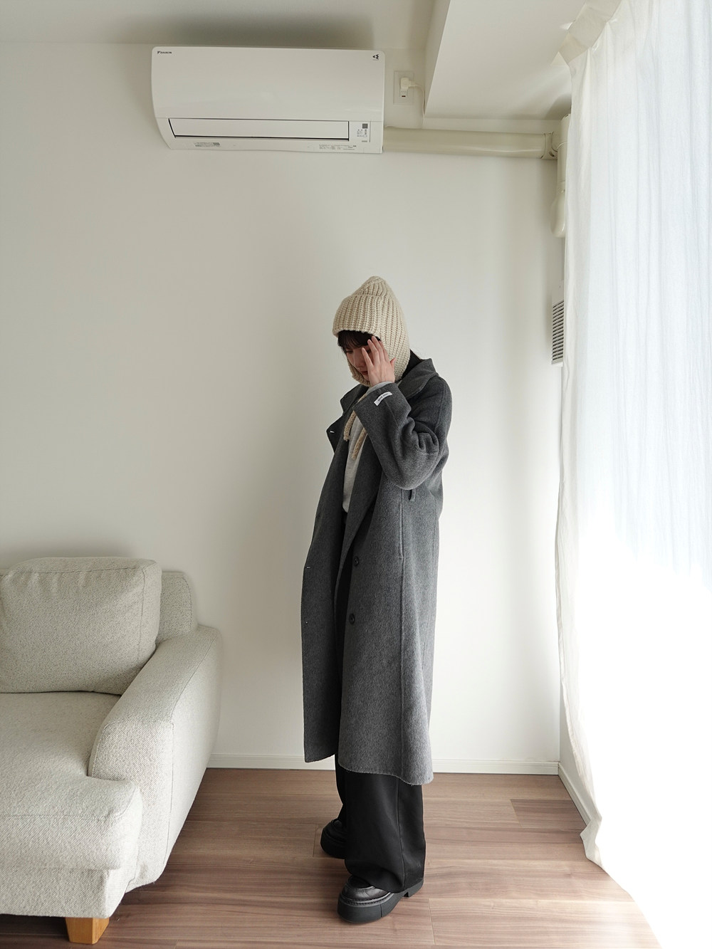 ウール混フライトニット帽 | 詳細画像11