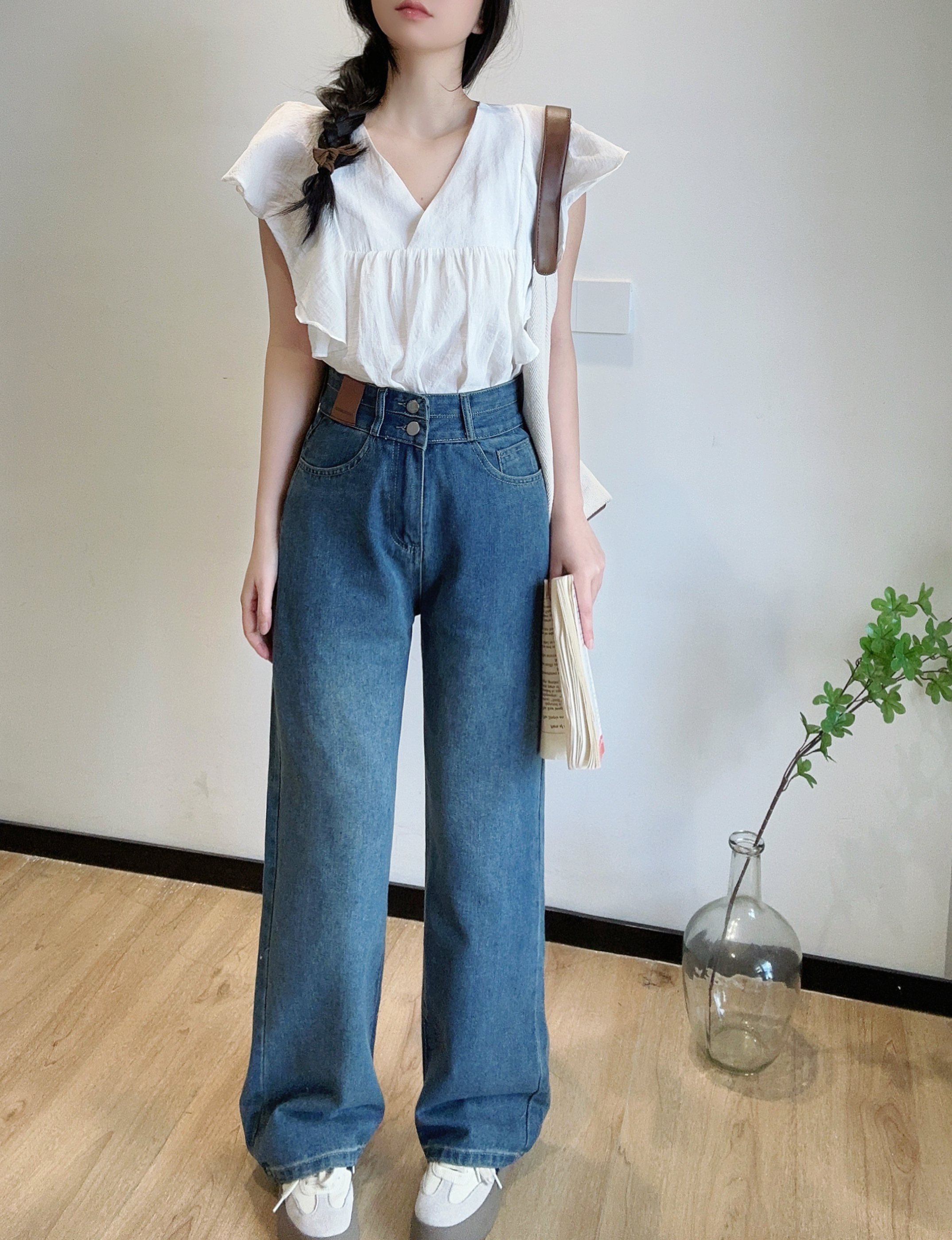 ツーボタンストレートデニムパンツ | 詳細画像2