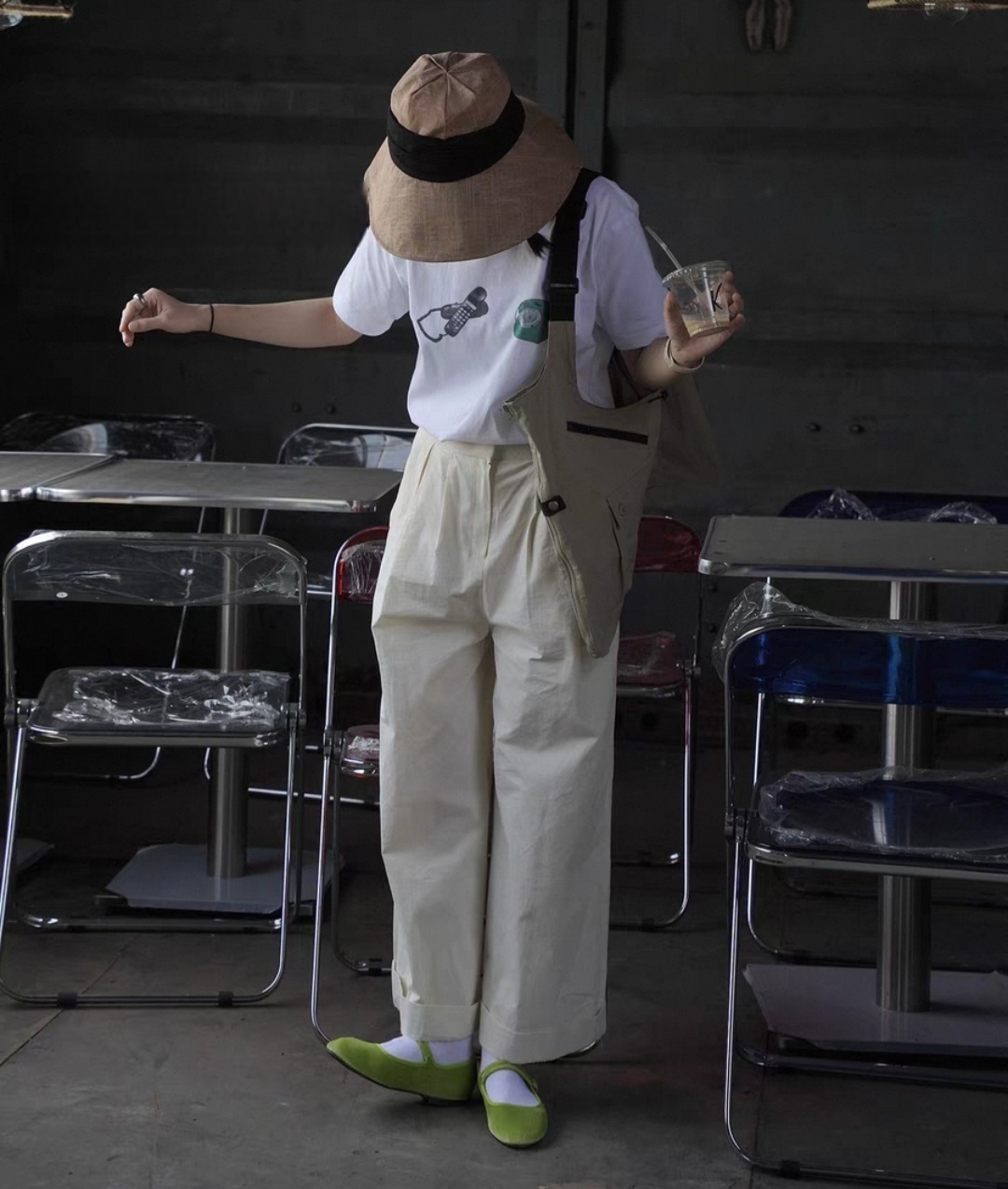 タックロールアップワイドパンツ | 詳細画像12