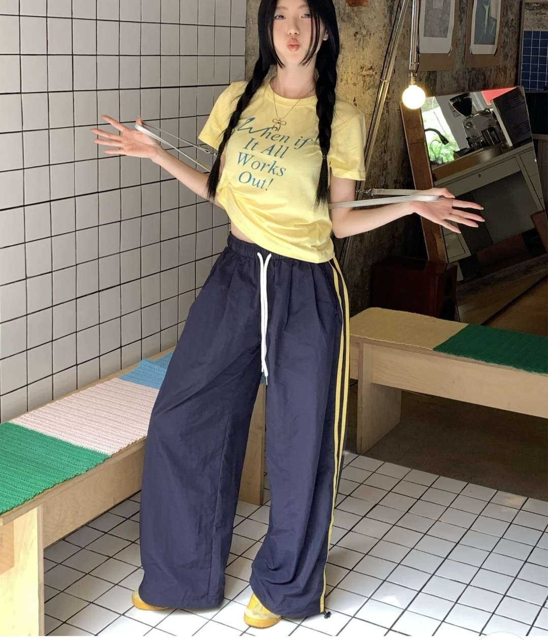 2WAYポケットワイドトラックパンツ | 詳細画像14