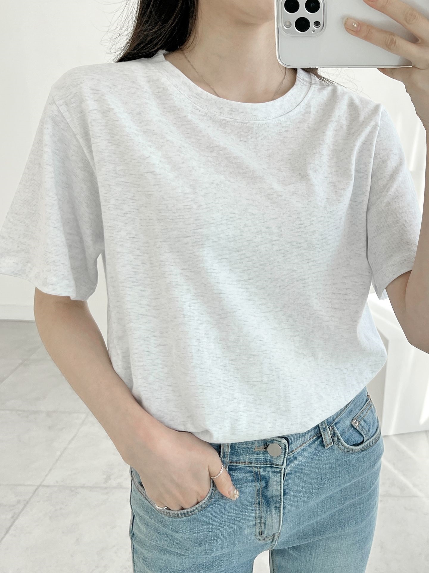 ラウンドネック半袖Tシャツ | 詳細画像3