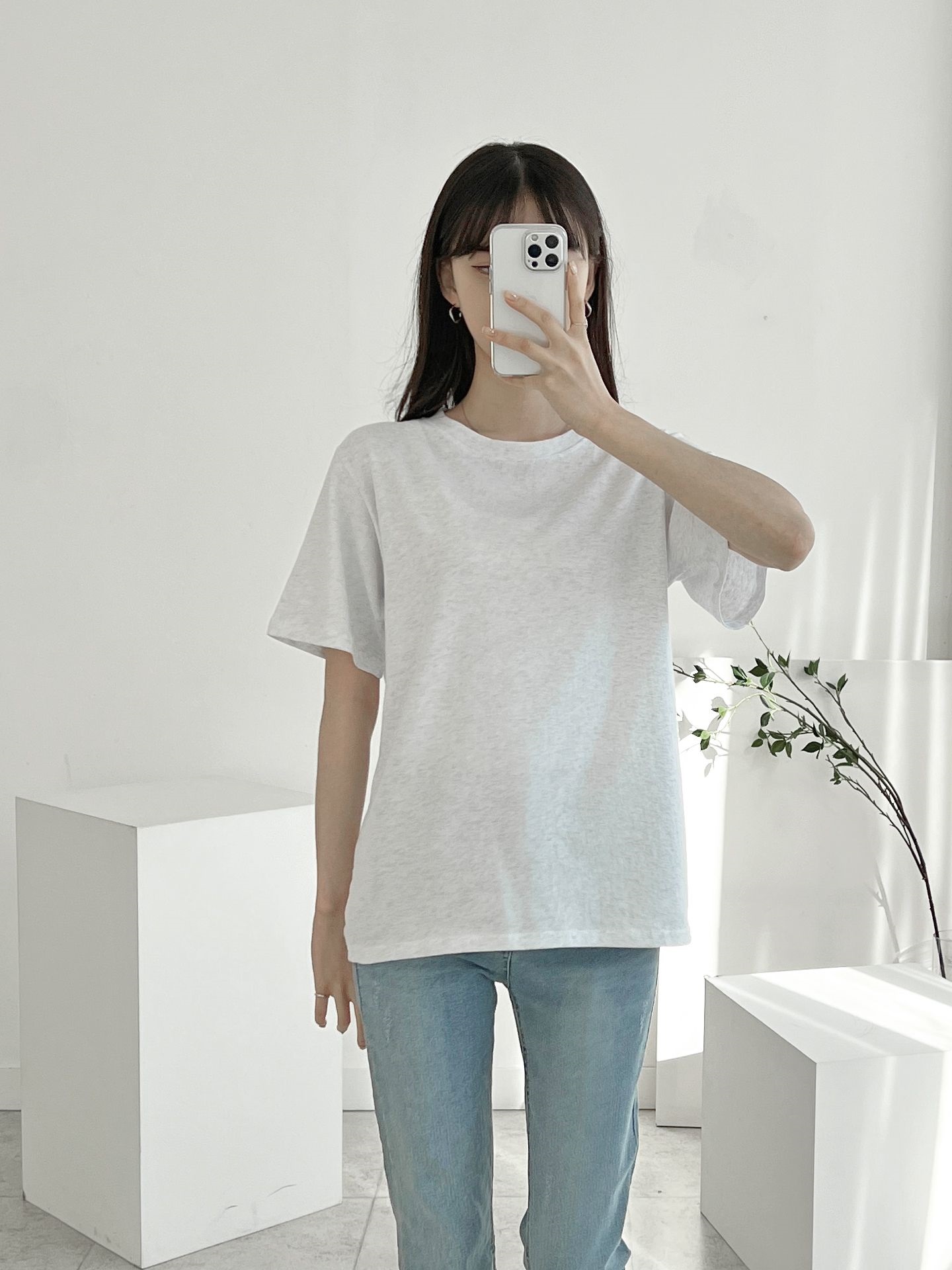 ラウンドネック半袖Tシャツ | 詳細画像9