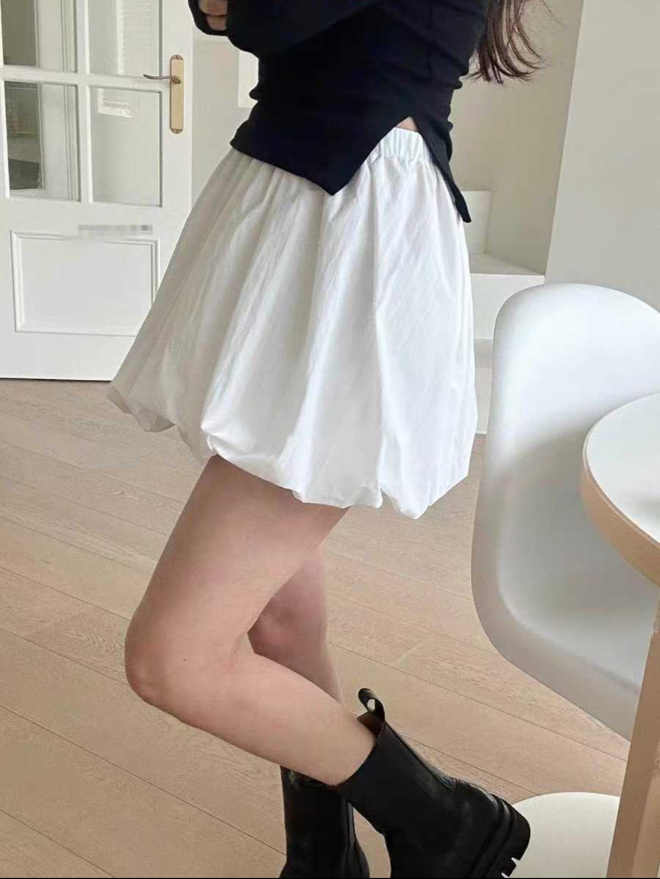 パンツ裏地イージーバルーンミニスカート | 詳細画像4