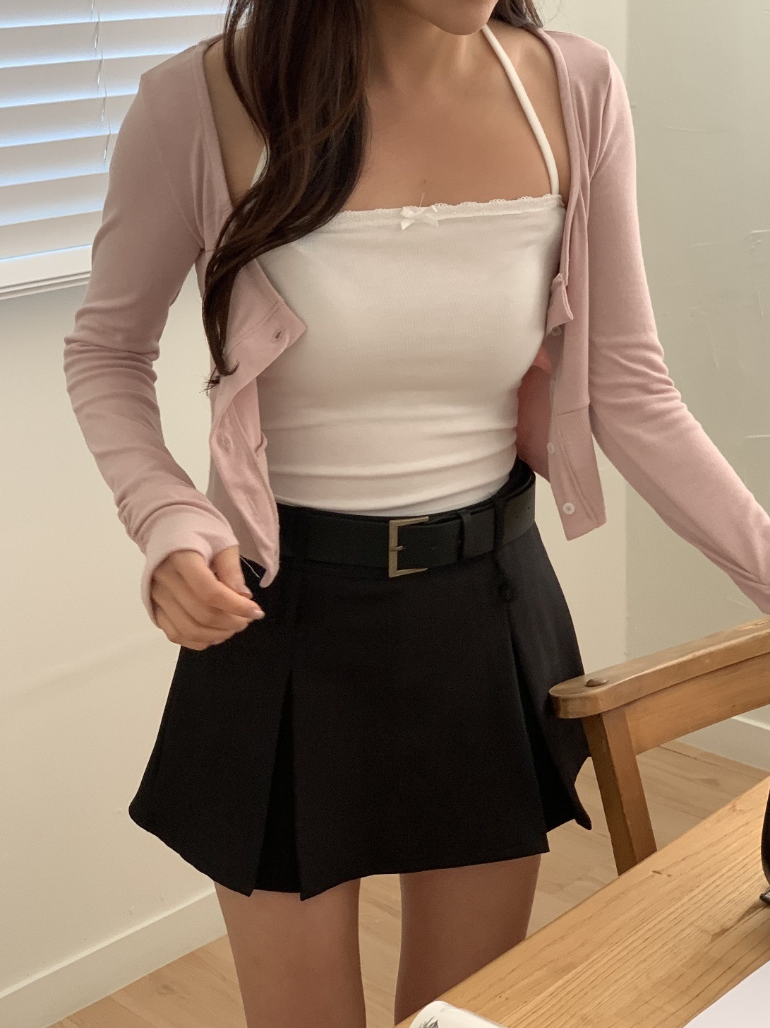 レースリボンホルターキャミ&サムホールカーディガンSET | 詳細画像13