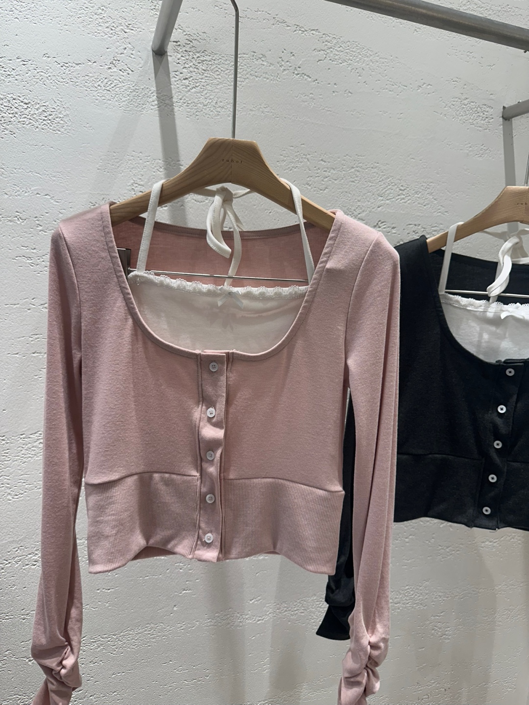 レースリボンホルターキャミ&サムホールカーディガンSET | 詳細画像17