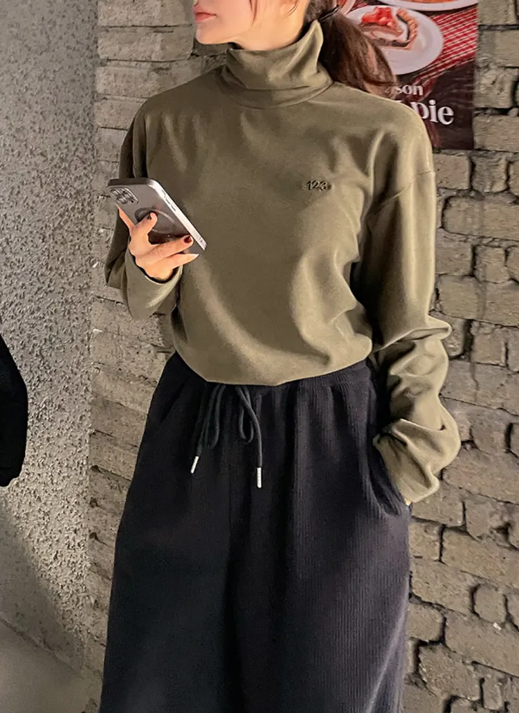 両起毛123ルーズタートルネックTシャツ | gaenso | 詳細画像1