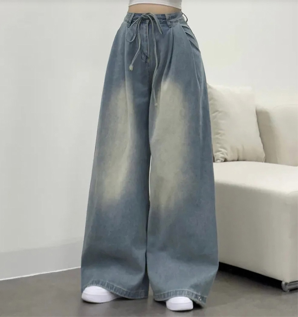 ドロストボタンヘムワイドデニムパンツ | 詳細画像6