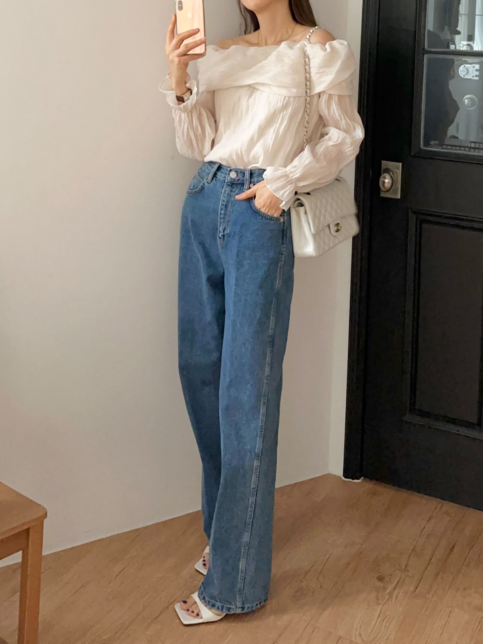 リンクルオフショルキャンディスリーブブラウス | 詳細画像15