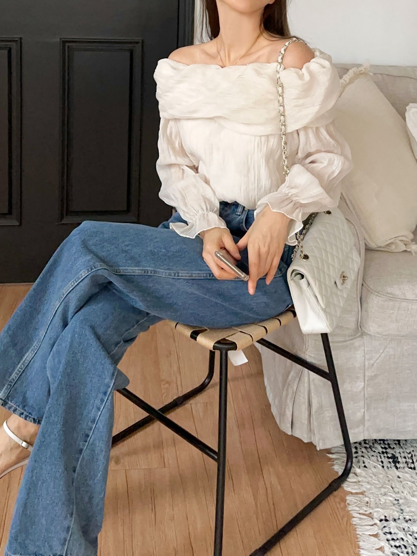 リンクルオフショルキャンディスリーブブラウス | 詳細画像20