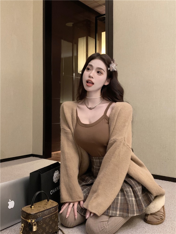 パンツ裏地チェックプリーツミニスカート | 詳細画像11